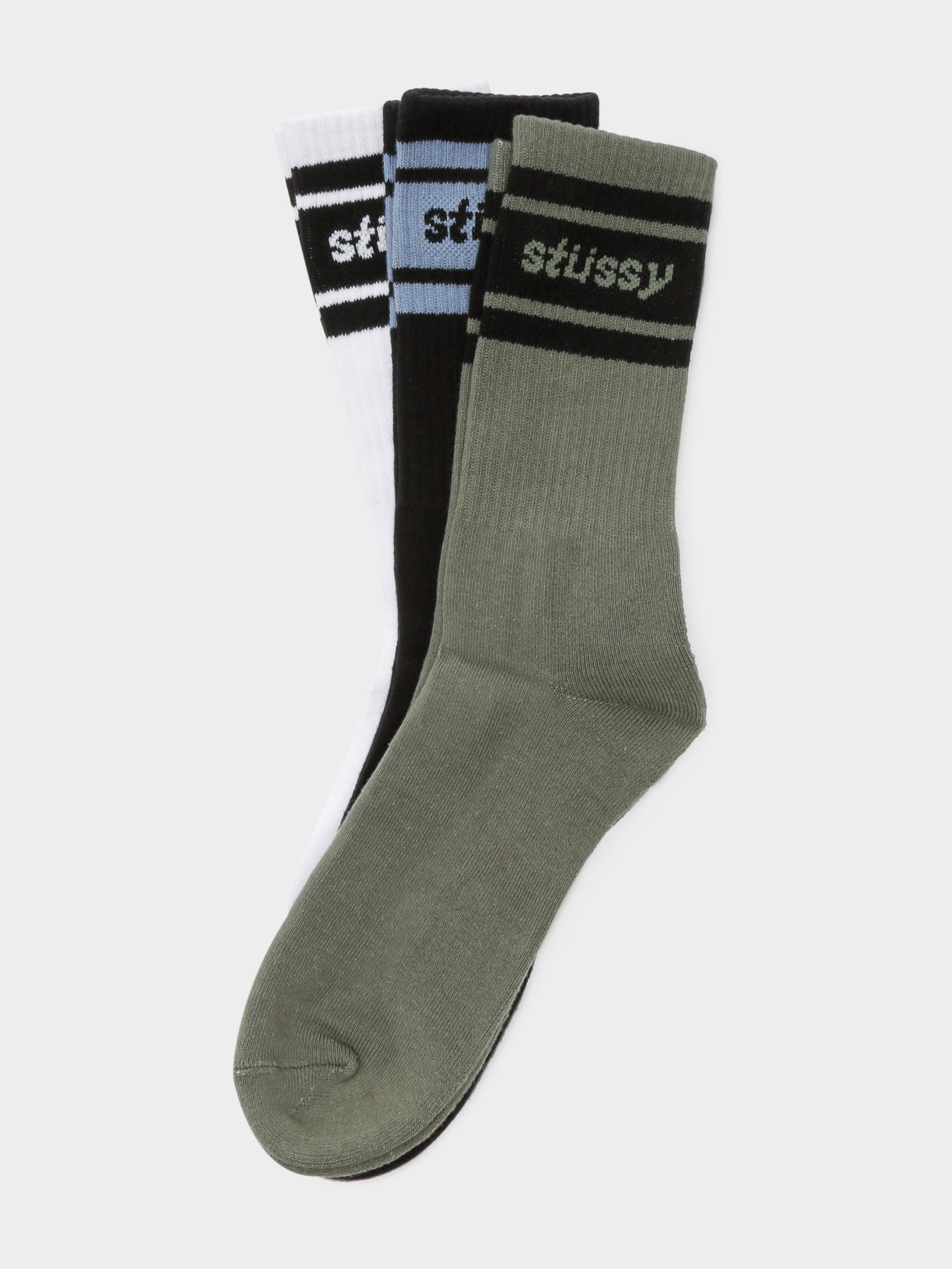 Italic Sport Stripe Sock 3PK