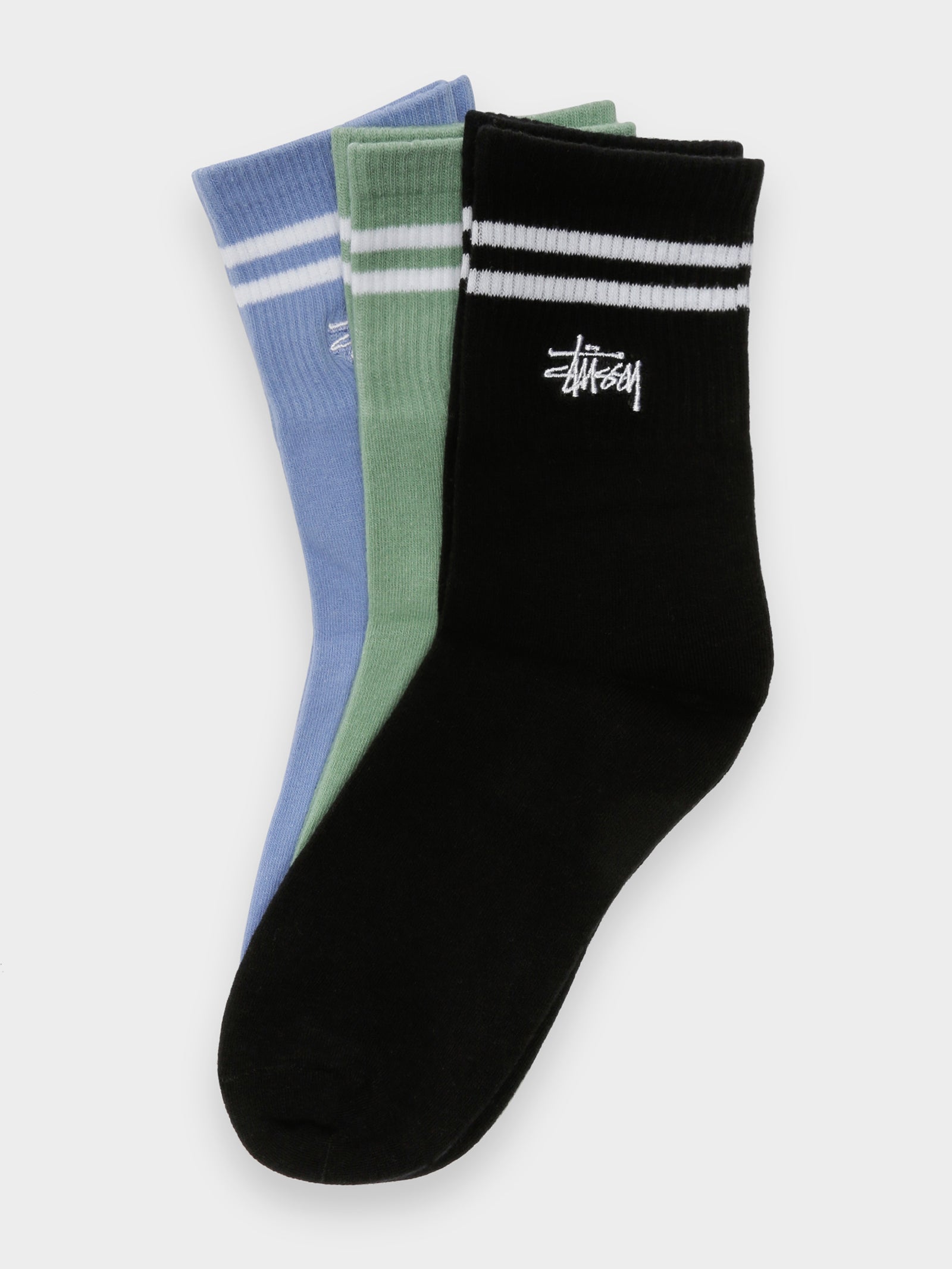 Womens Graffiti Crew 3pk Socks