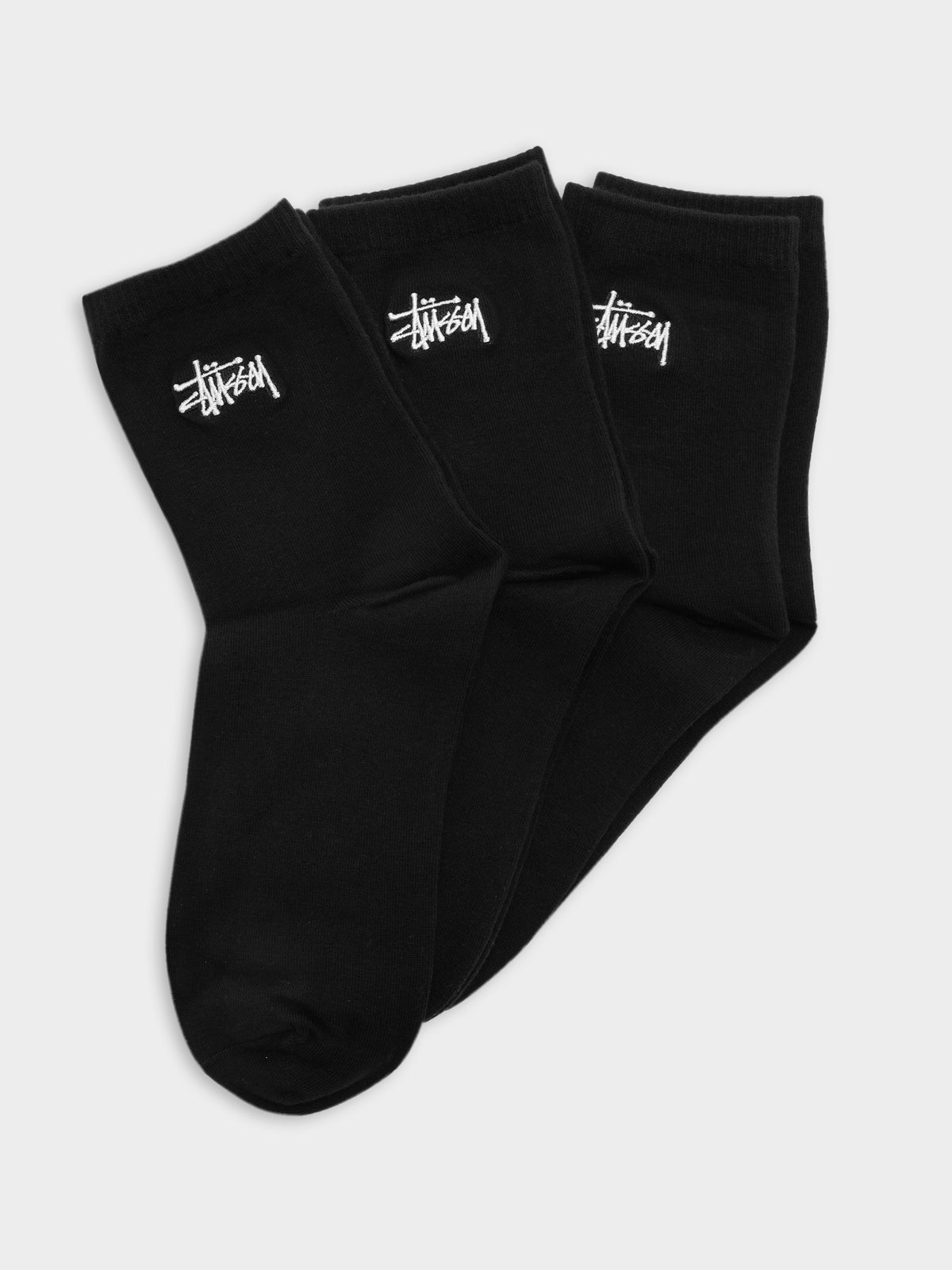 3 Pairs of Graffiti Socks in Black