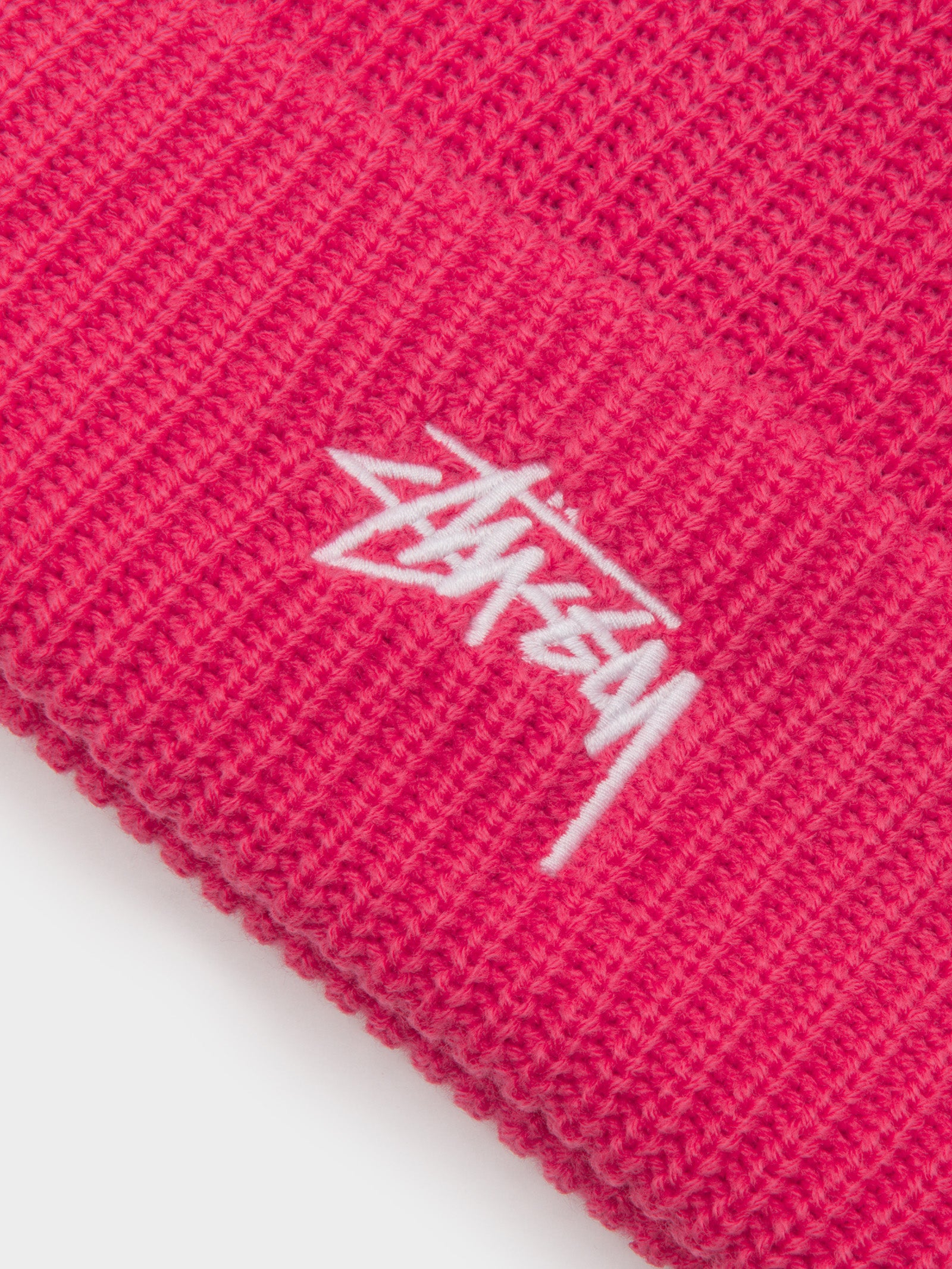 Stussy Stock Cuff Beanie Pink | Glue Store