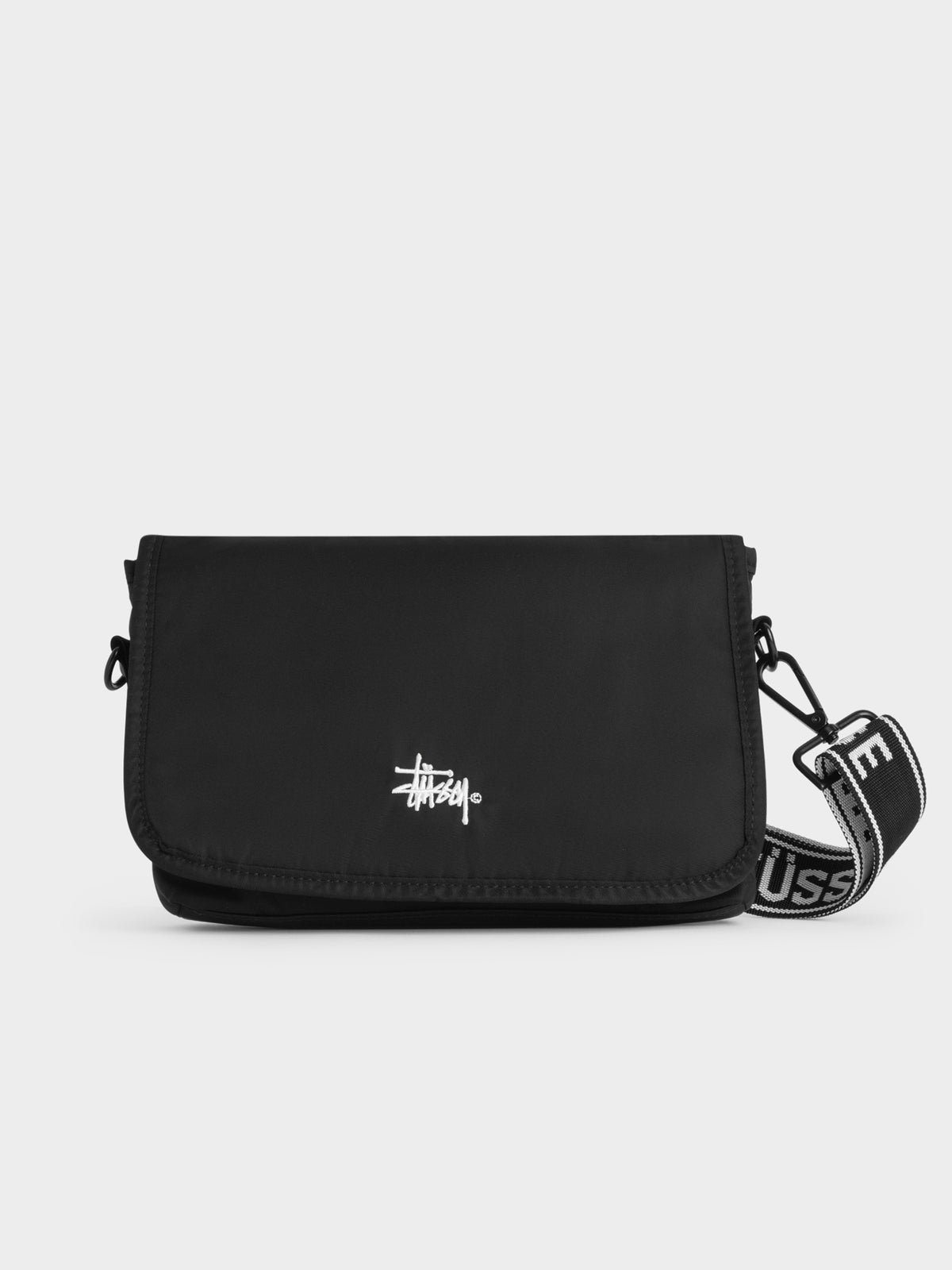 Stussy Logo Shoulder Bag | Black
