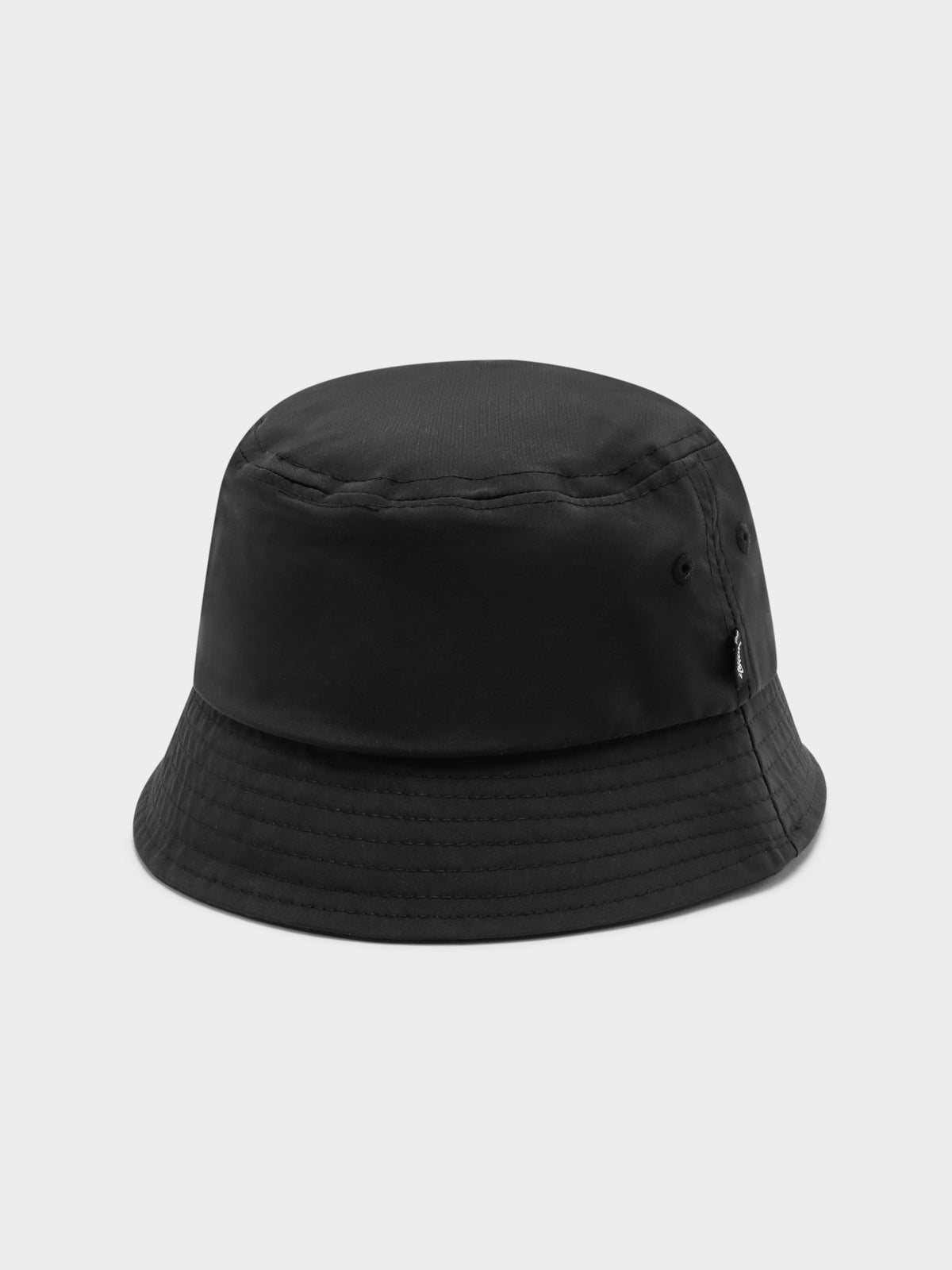 Nylon Bucket Hat in Black