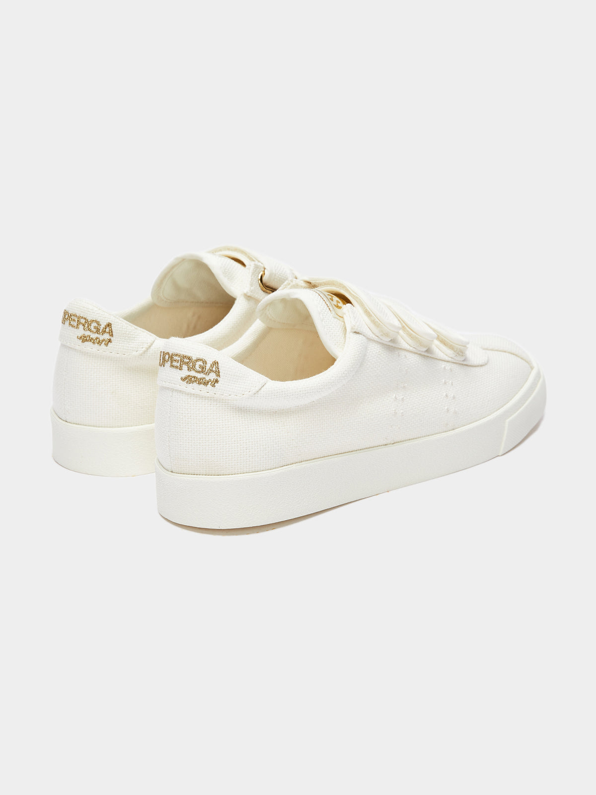 Superga Unisex 2843 Club S 3-Strap Sneakers | AJO White Avorio-Gold-White Av