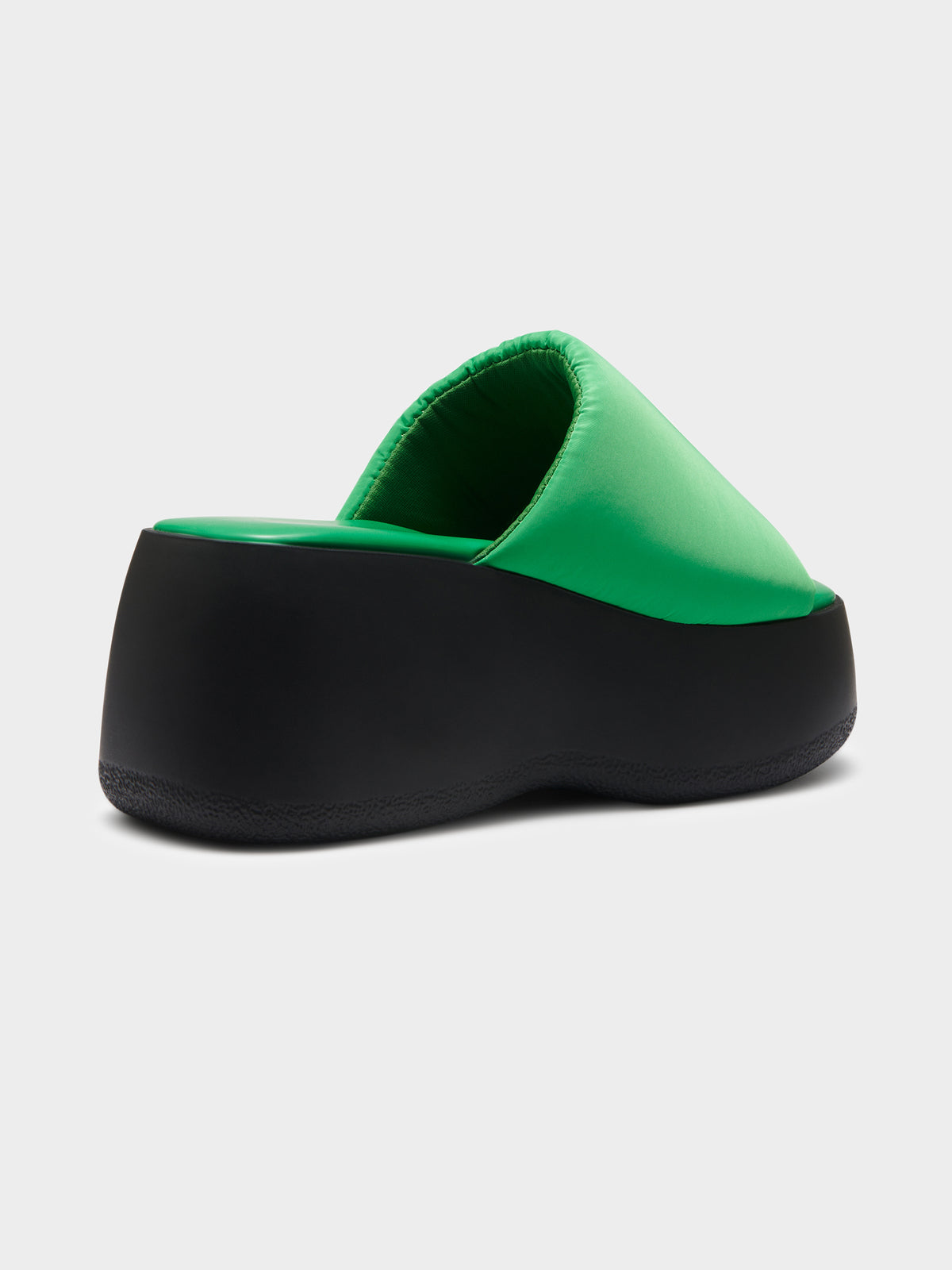 Womens Ella May Ding Syd Platform Mule Sandals in Green