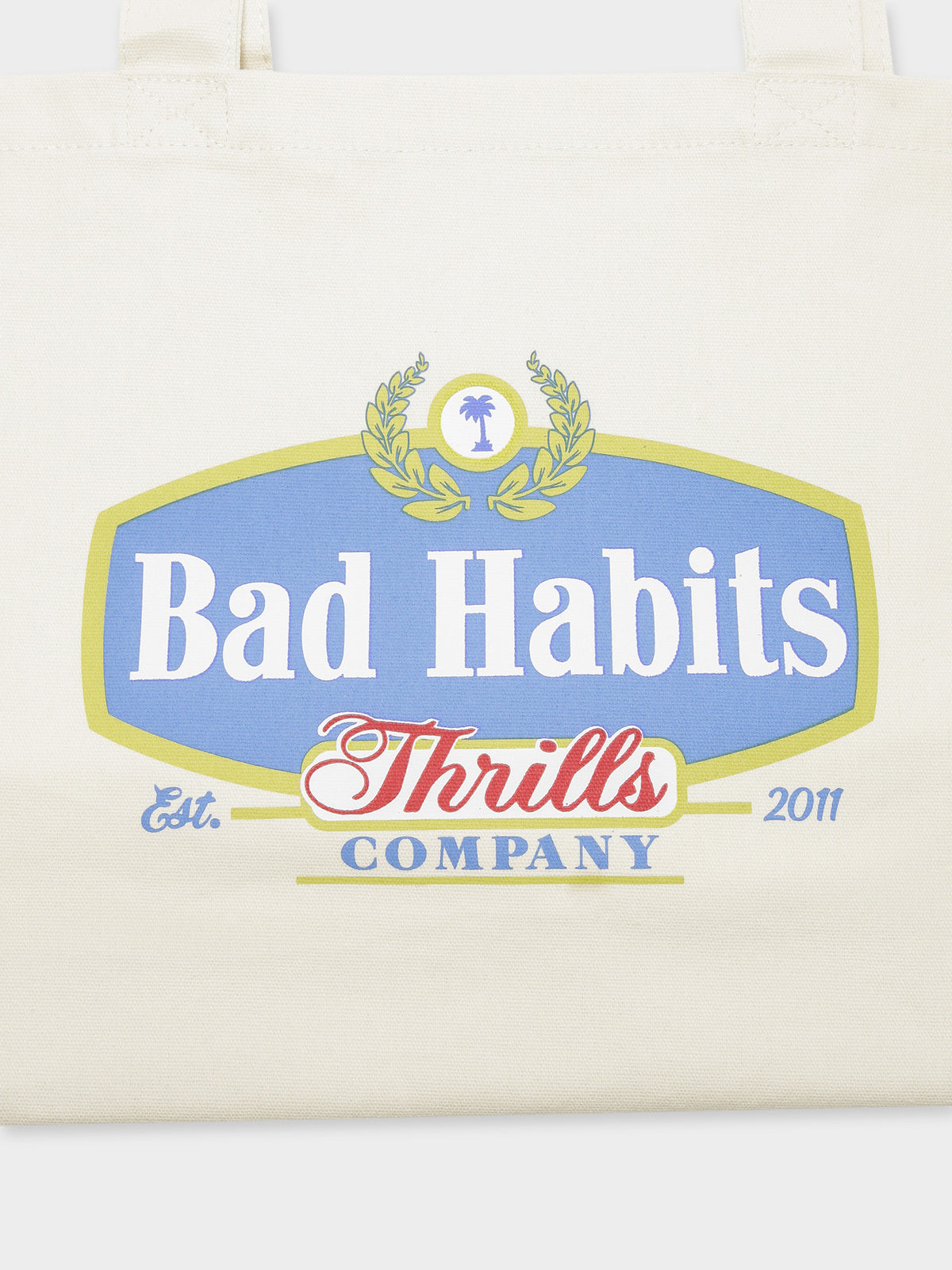 Bad Habits Tote in Dirty White