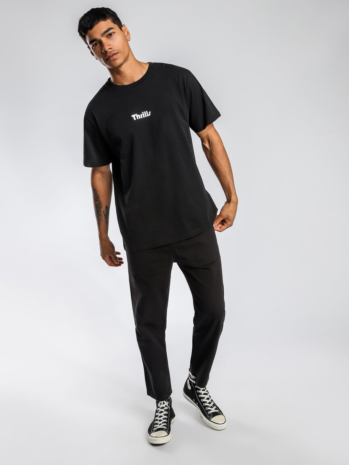 Trade Merch Fit T-Shirt in Black