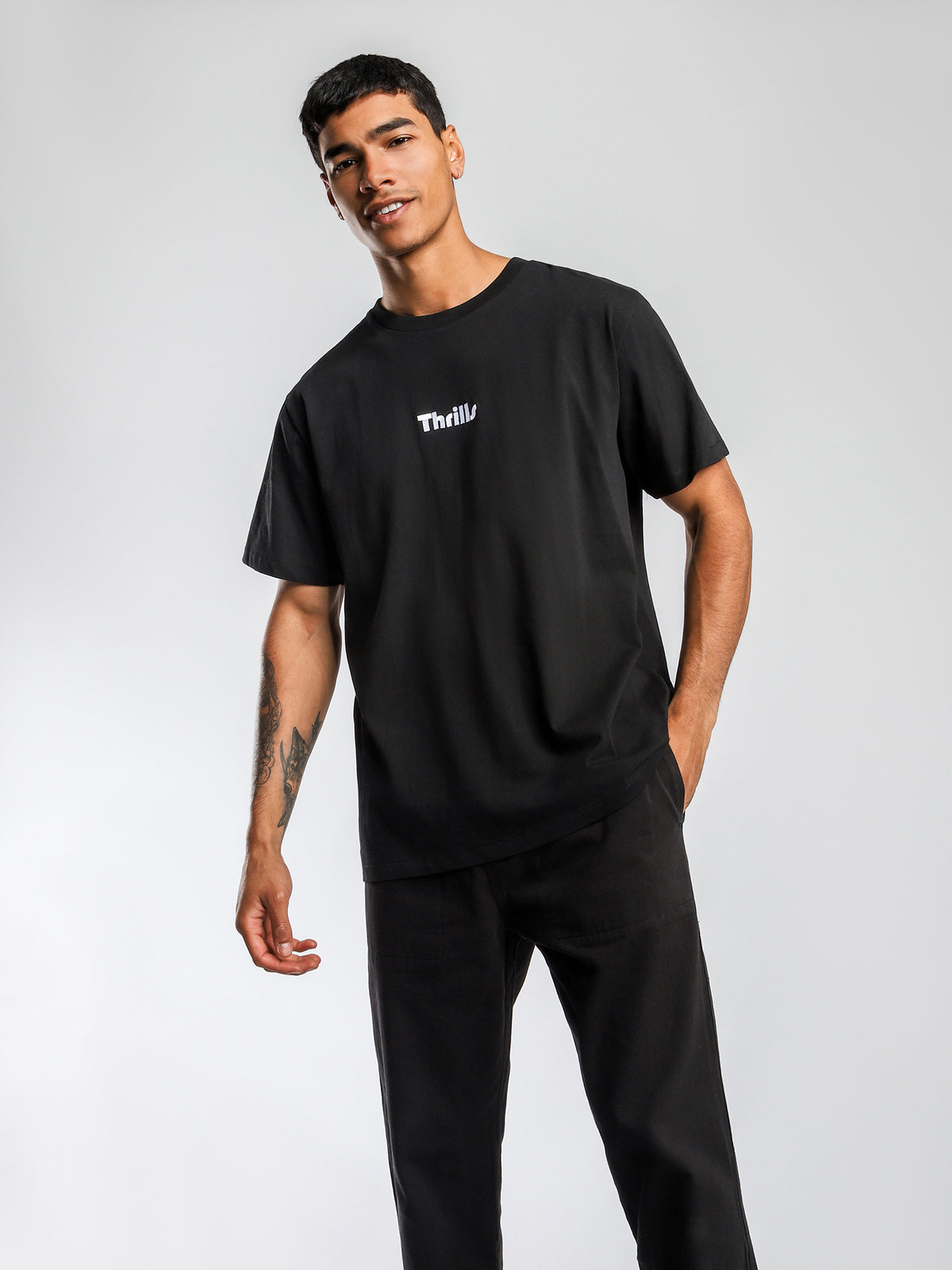 Thrills Trade Merch Fit T-Shirt | Black