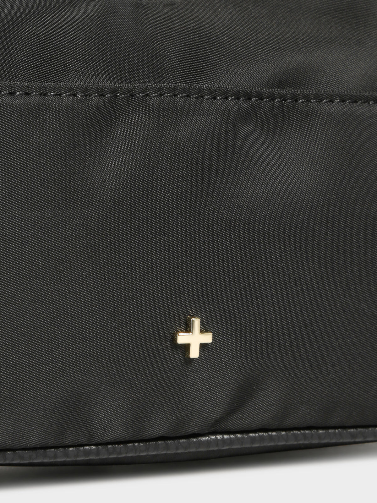 Tal Nylon Shoulder Bag in Black