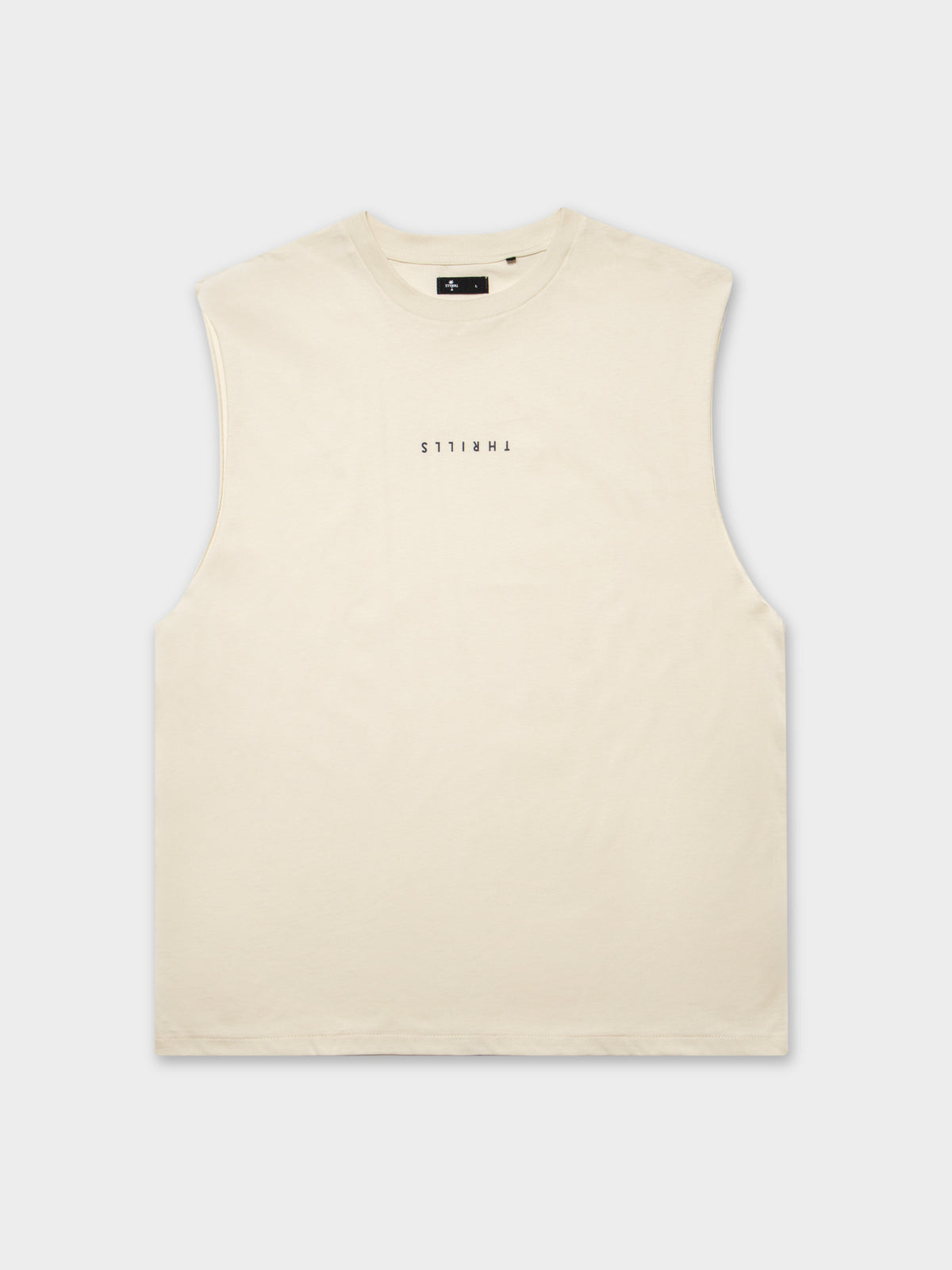 Minimal Thrills Merch Fit Muscle T-Shirt in White