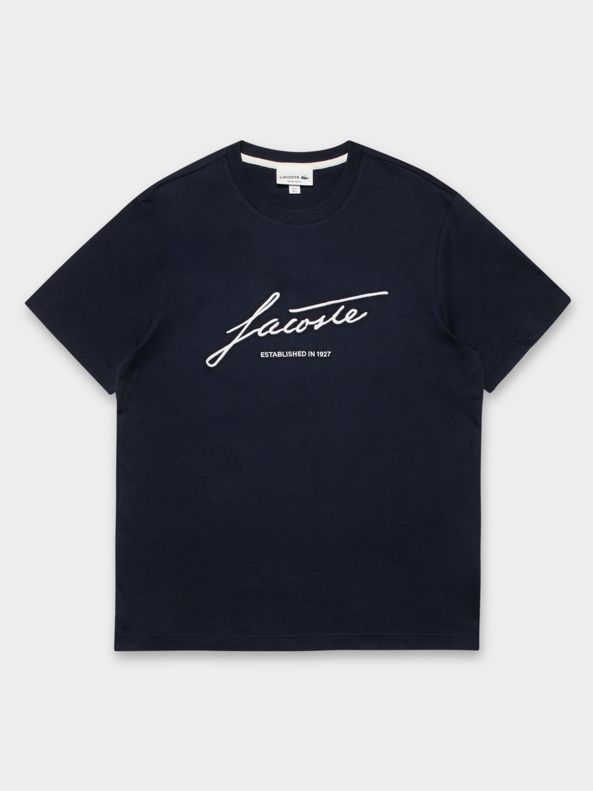 Lacoste Signature Jersey T-Shirt | Navy