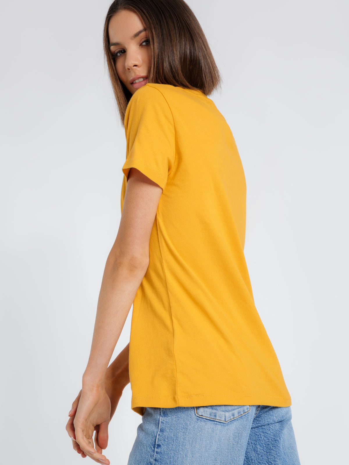 TJW Tommy Classics T-Shirt in Mango Mojito Yellow