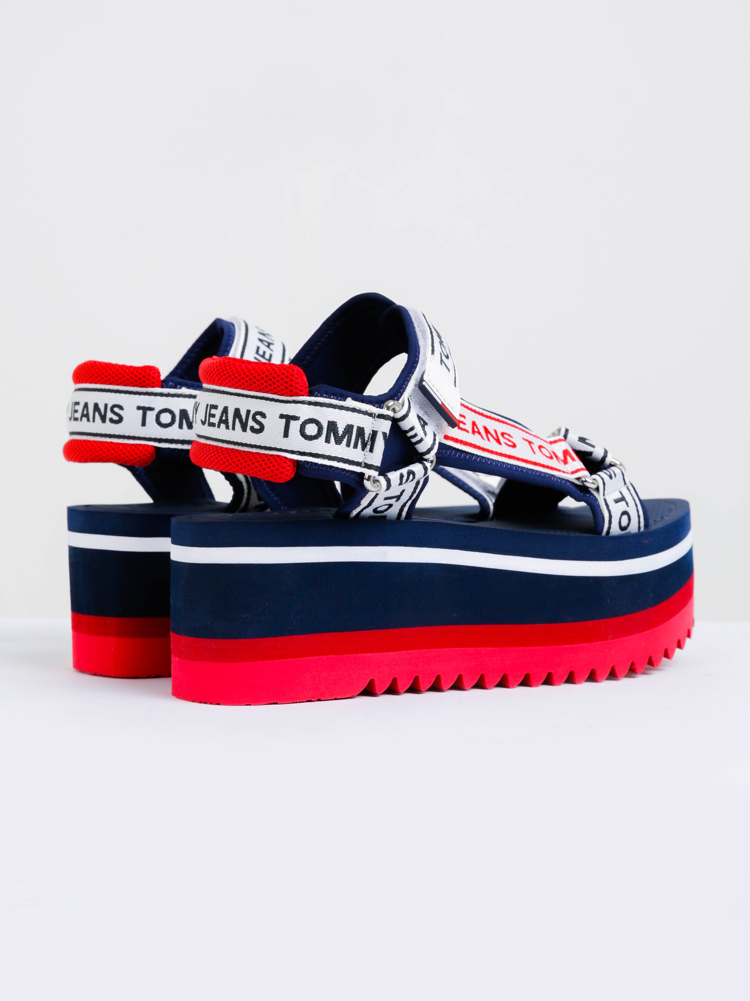 Womens Tommy Jeans Technical Platform Sandal
