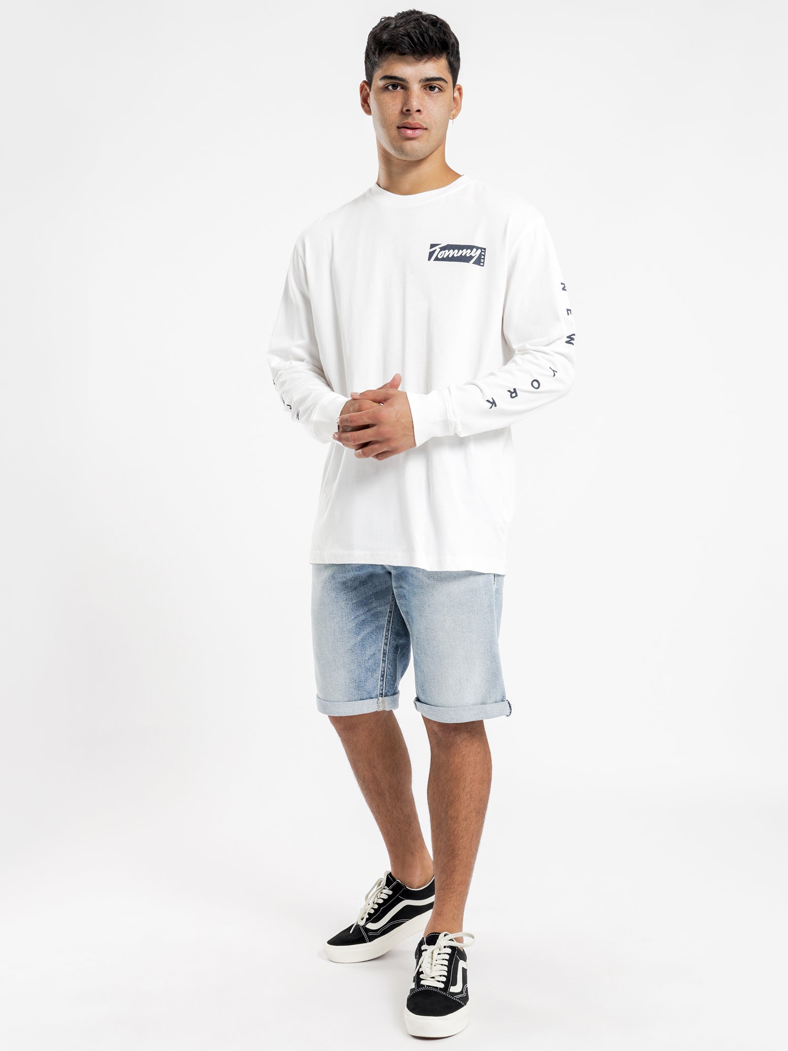 Long Sleeve Script Box T-Shirt