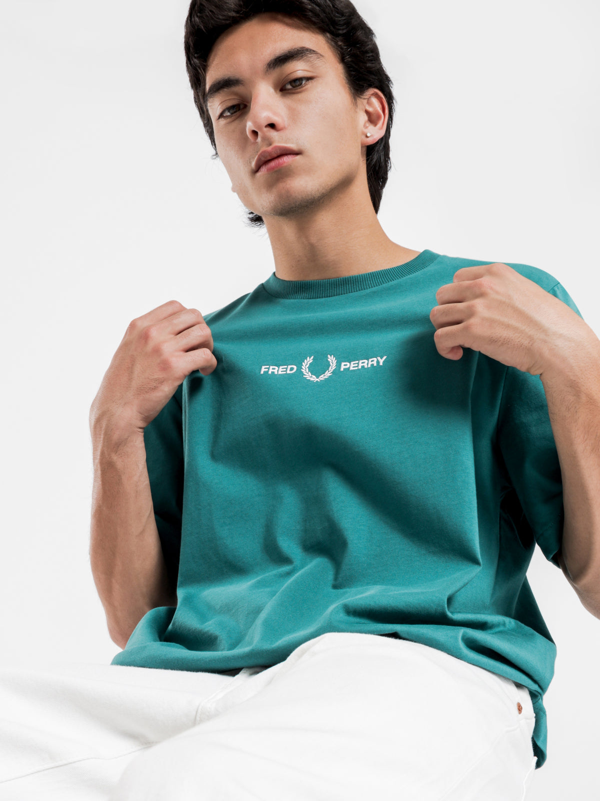 Graphic T-Shirt in Light Petrol