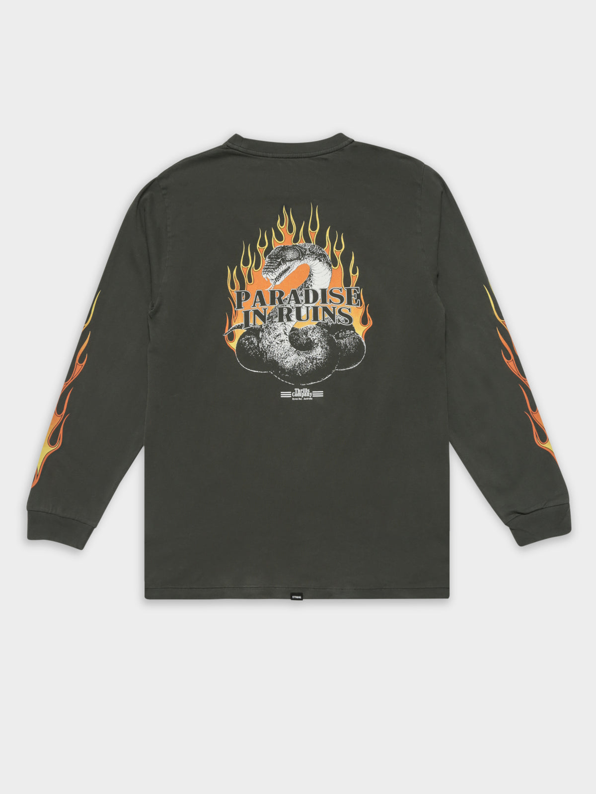 Power In Paradise Long Sleeve T-Shirt in Black