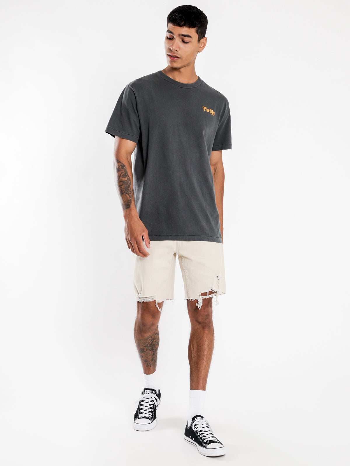 Cycles &amp; Clothing Merch Fit T-Shirt in Merch Black