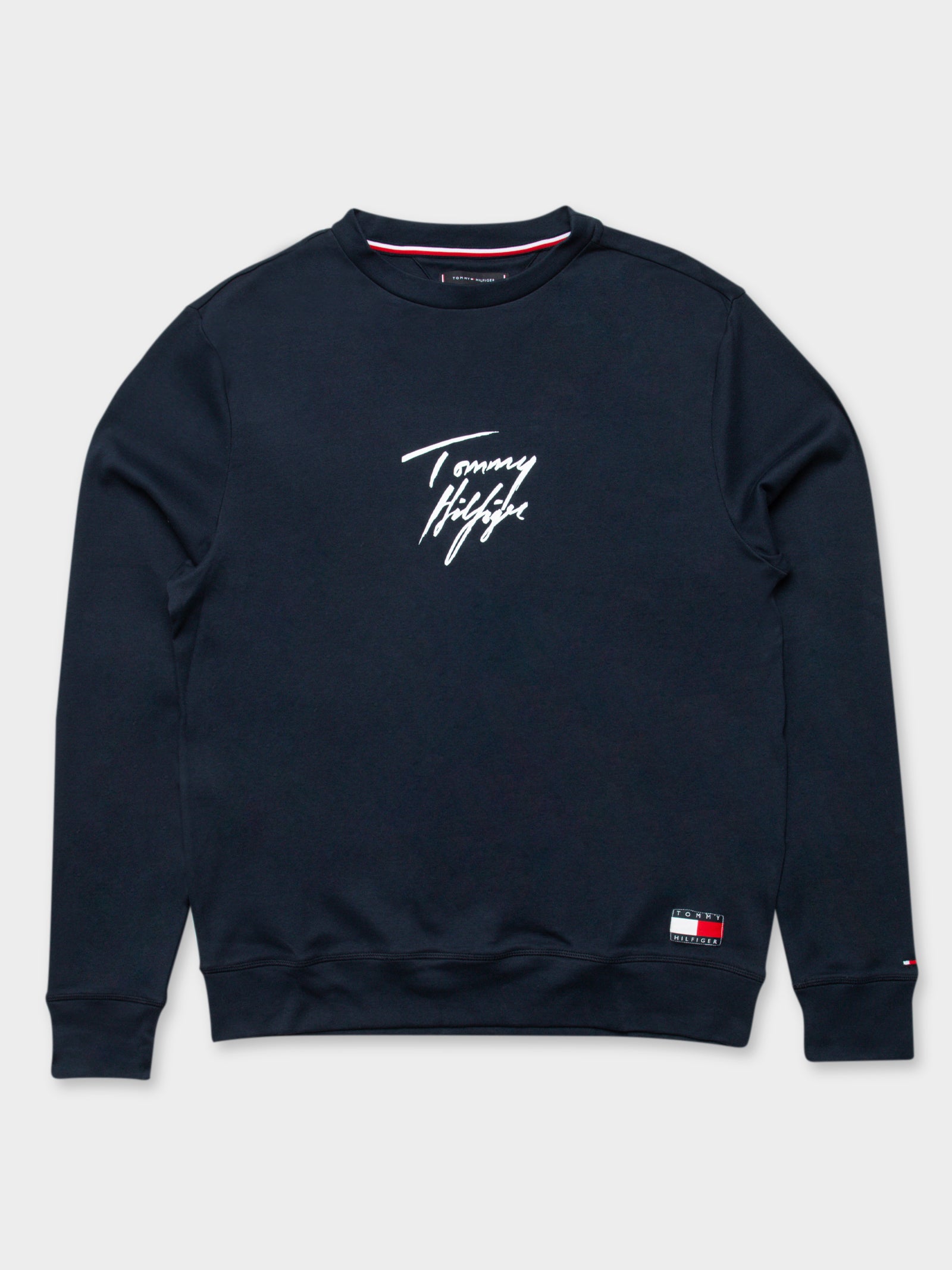 Signature Logo Stretch Organic Cotton Sweatshirt