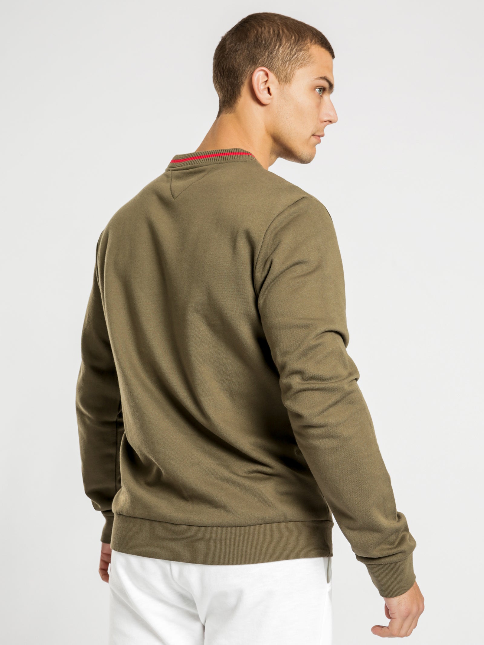 Logo Embroidery Organic Cotton Blend Sweatshirt