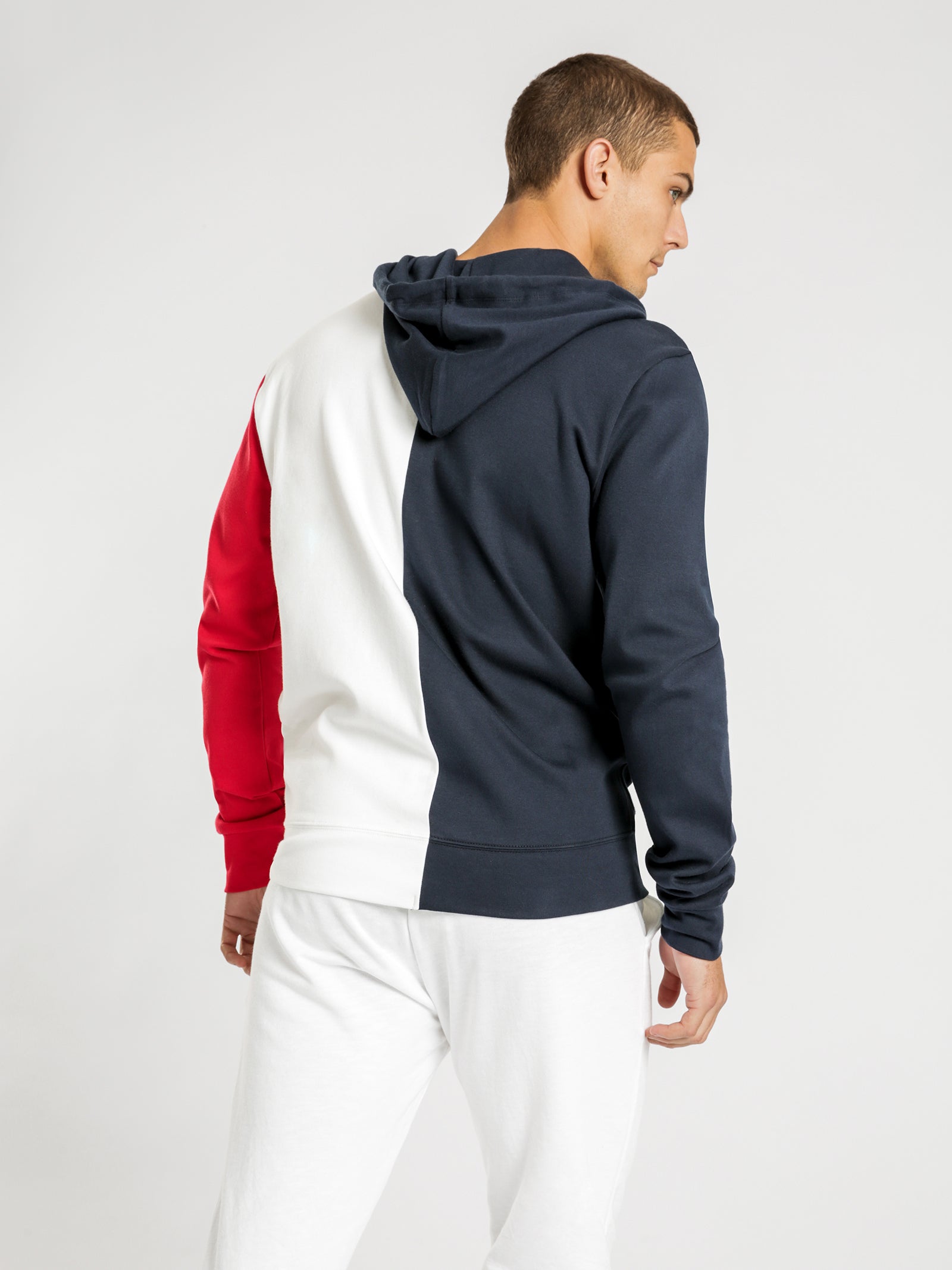 Color Block Zip-Through Hoodie