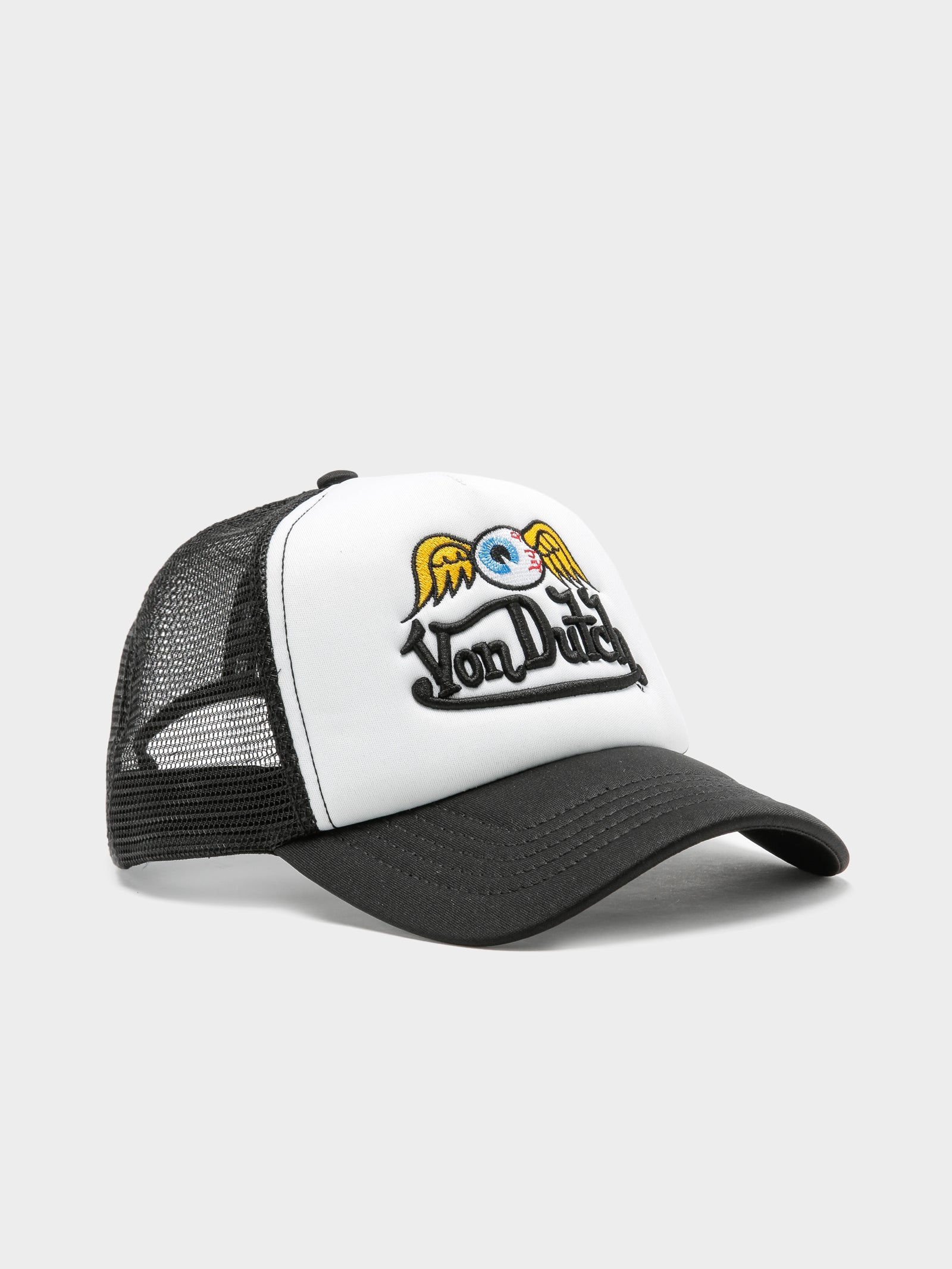 Von Dutch Flying Eyeball Trucker Cap In White/black - FREE* Shipping & Easy Returns - City Beach Von Dutch Flying Eyeball Trucker Cap In White/black - FREE* Shipping & Easy Returns - City Beach