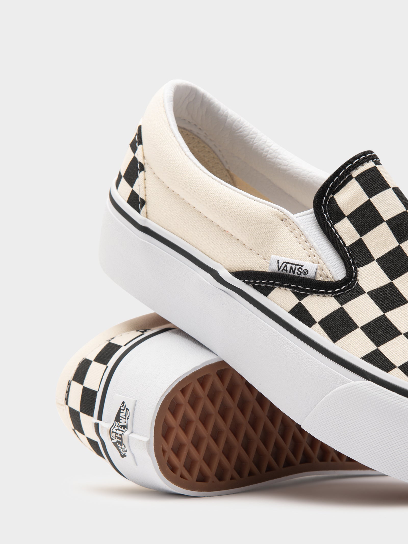 White checkerboard vans womens Clearance