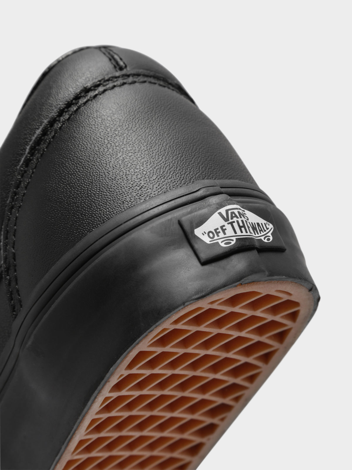 Unisex Old Skool Leather Sneakers in Triple Black