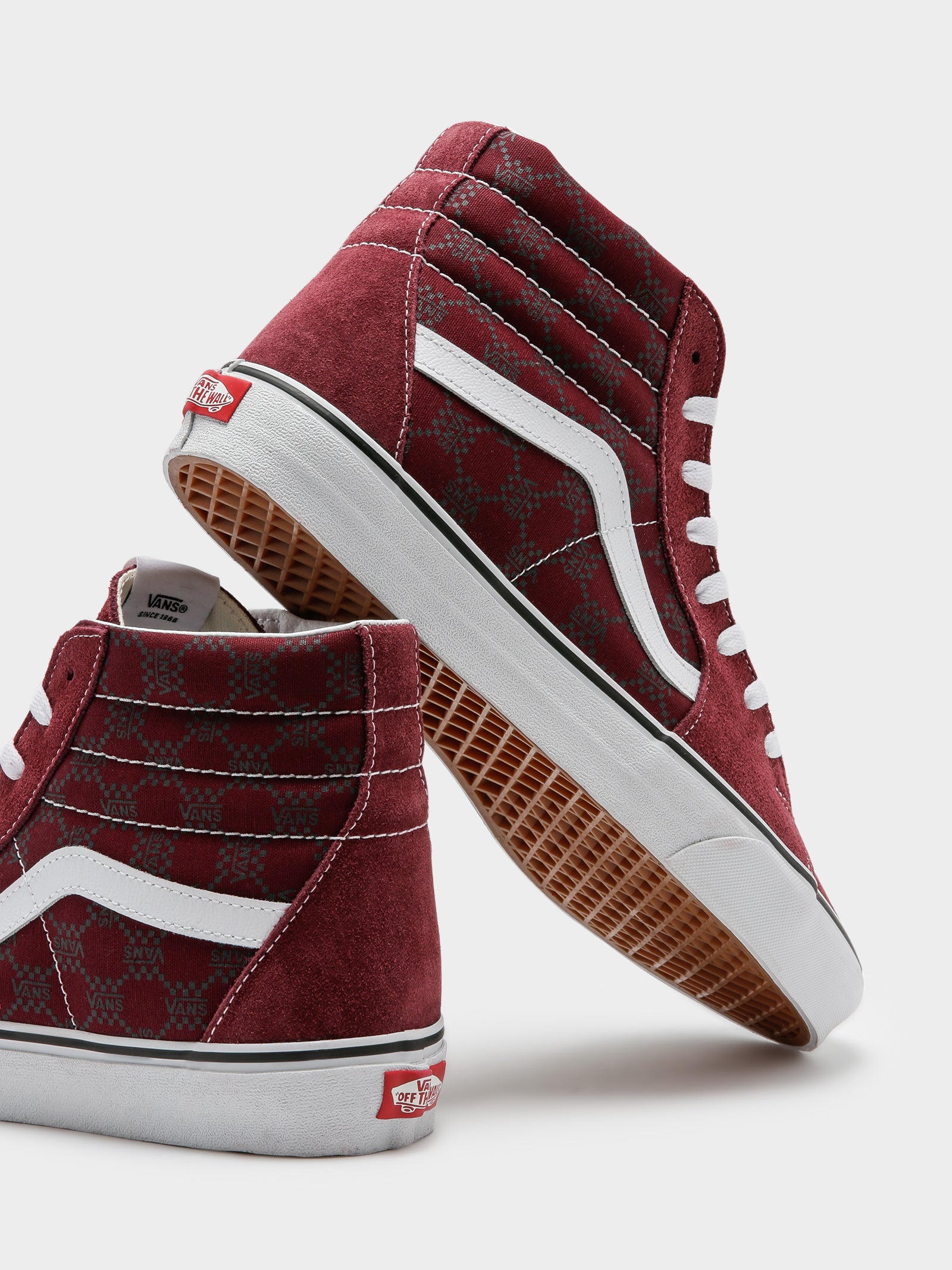 HOT Vans Sk8 Hi Zapatillas Vans Granate Vans Unisex Sk8-Hi