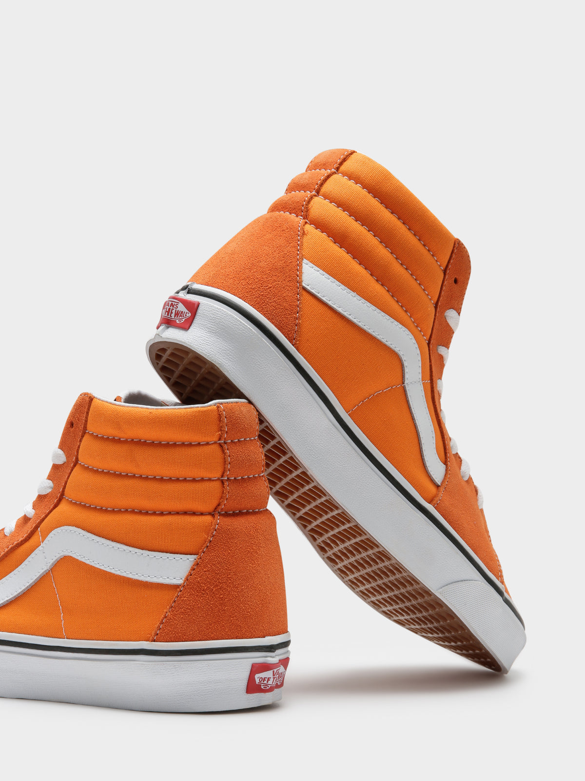 Unisex Sk8 Hi Sneakers in Orange Tiger
