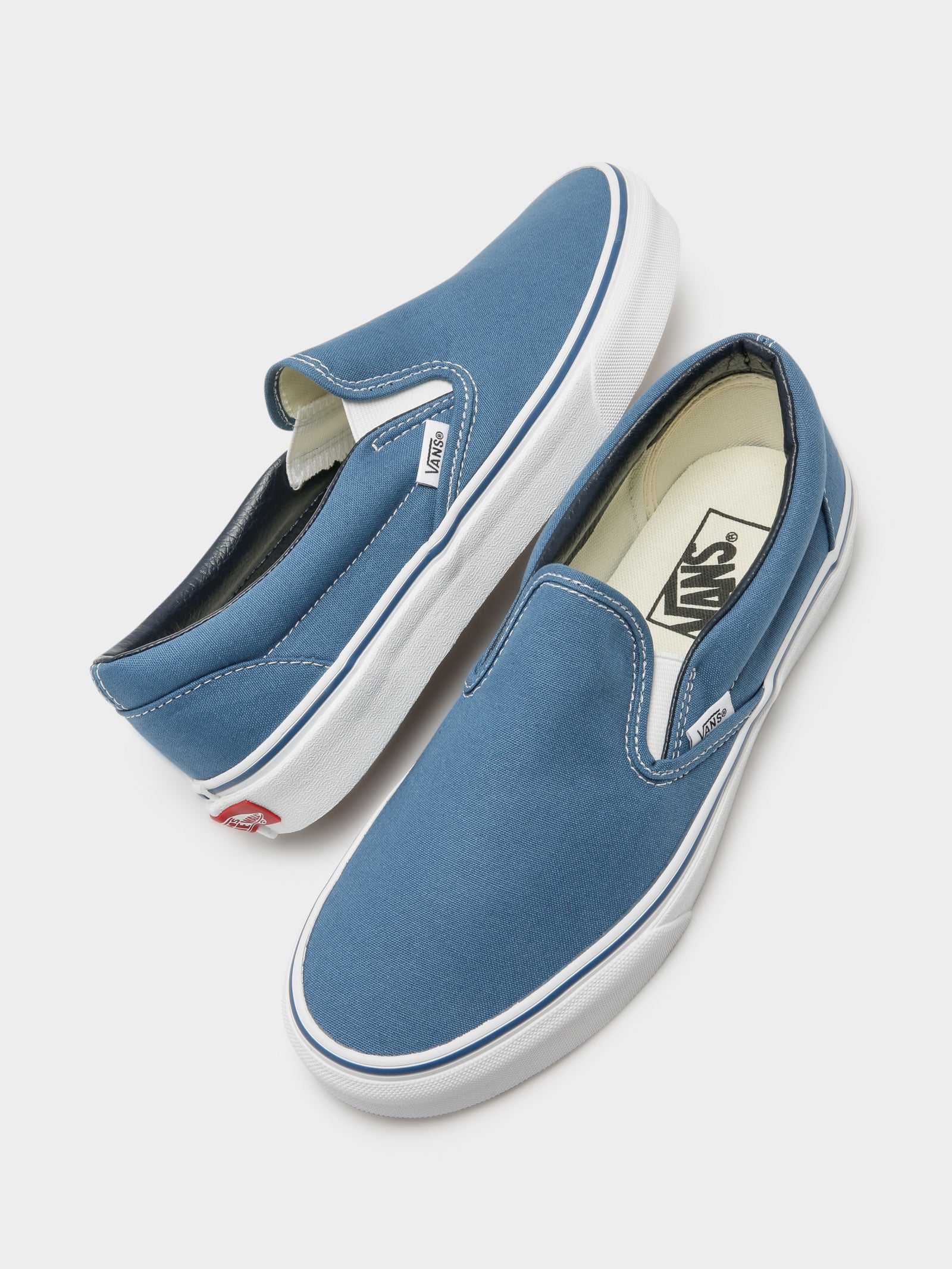 Vans Slip On Navy Blue Vans Classic Slip On Navy – Black Sheep