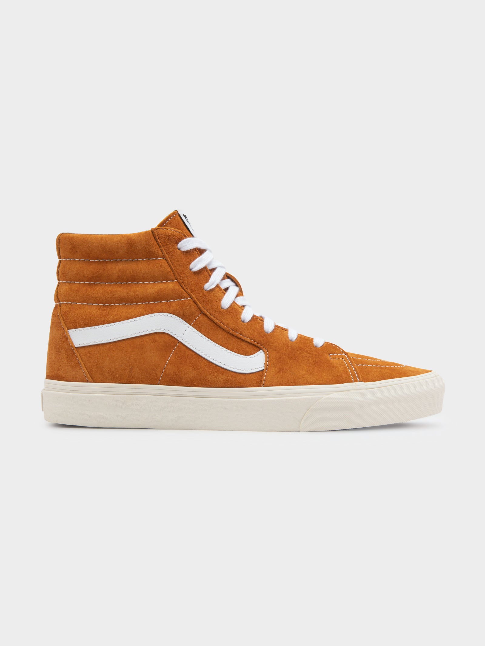 Brown Vans Skate Hi Suede Men's Shoes Vans SK8-Hi Reissue (Retro