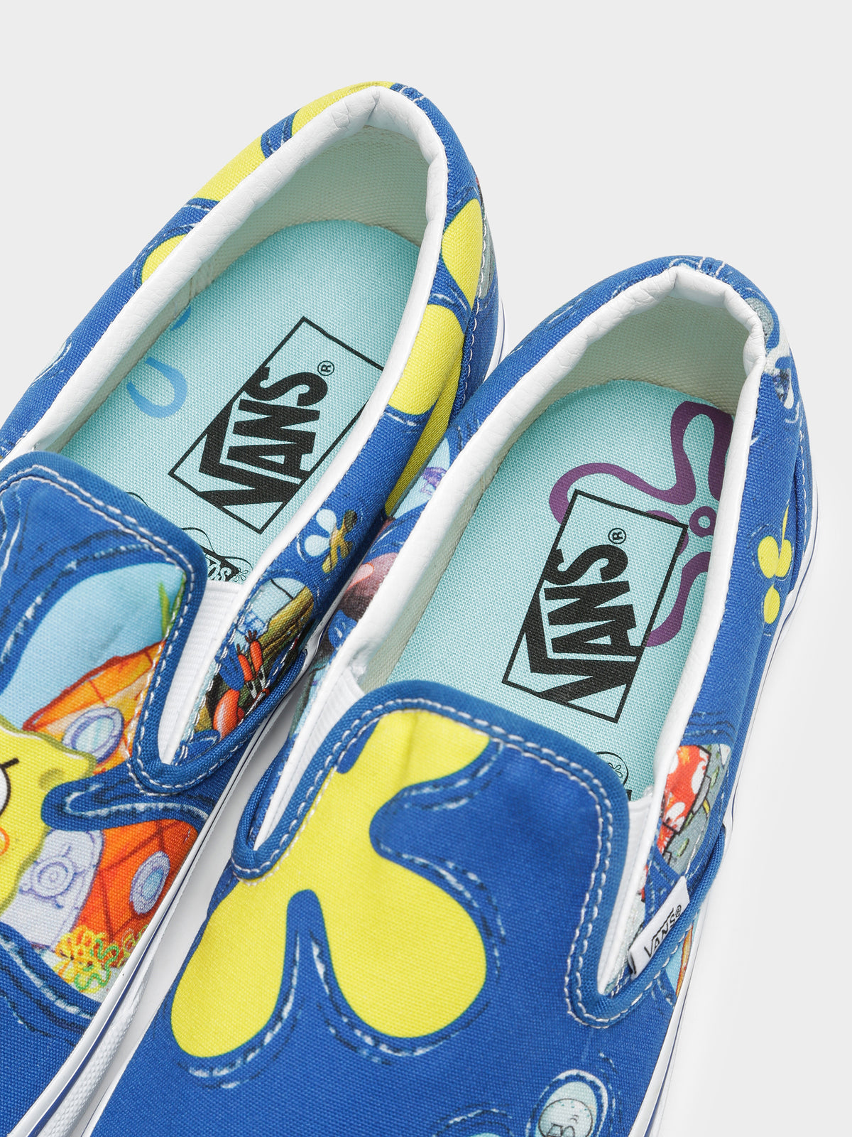 Vans Unisex Classic Slip-On SpongeBob Sneakers | Multi