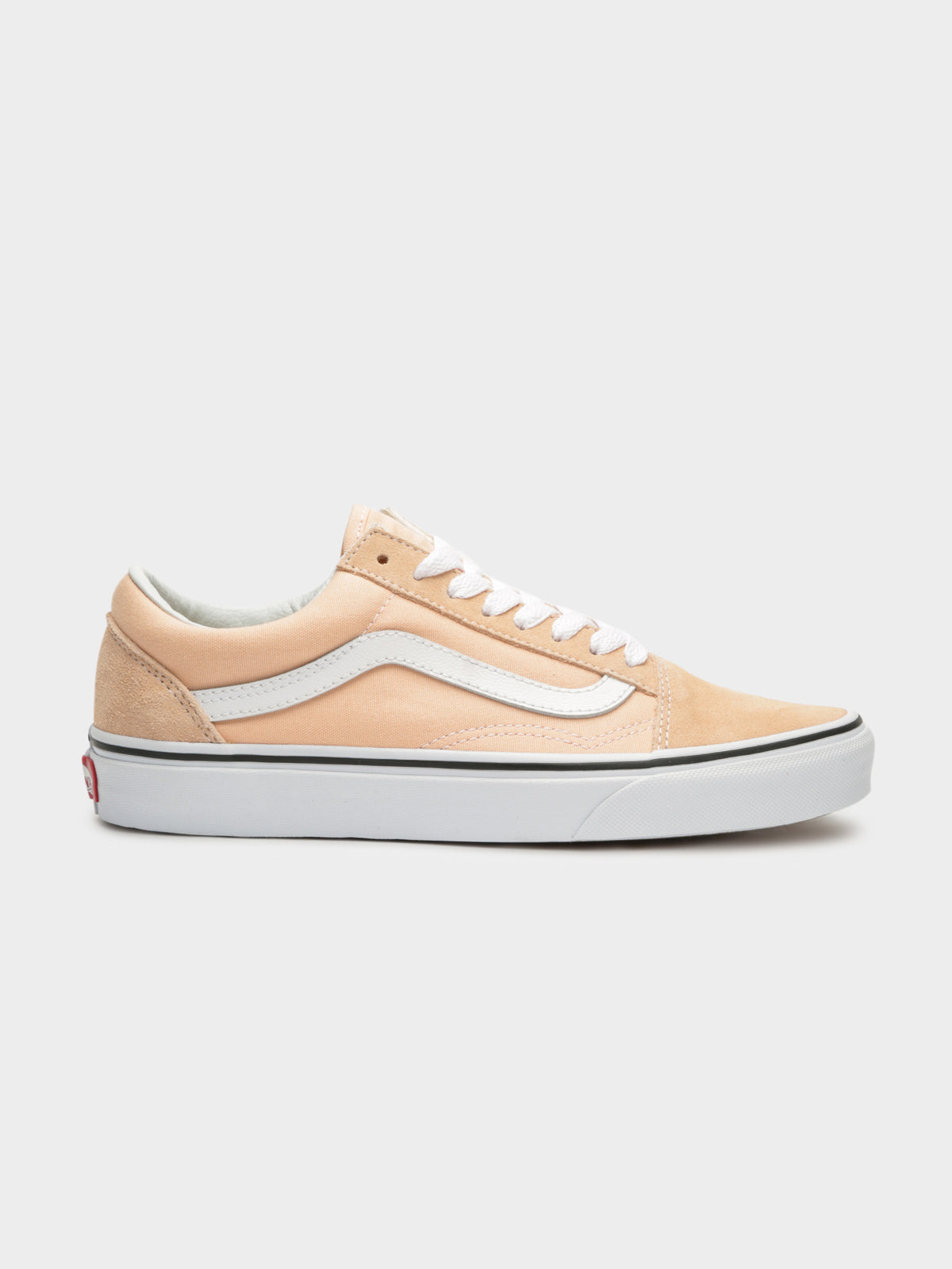Unisex Old Skool Sneakers in Bleached Apricot and True White