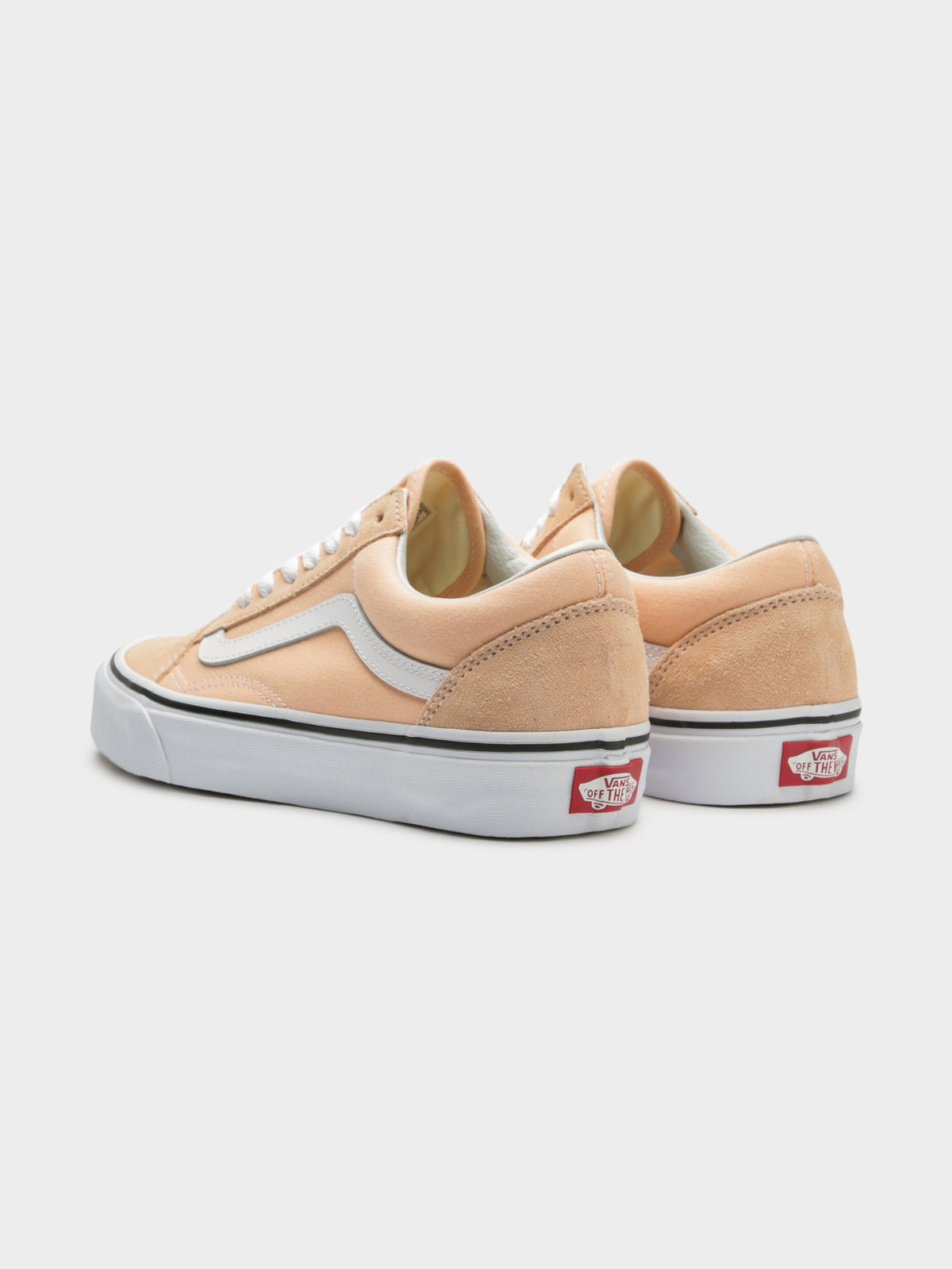 Unisex Old Skool Sneakers in Bleached Apricot and True White