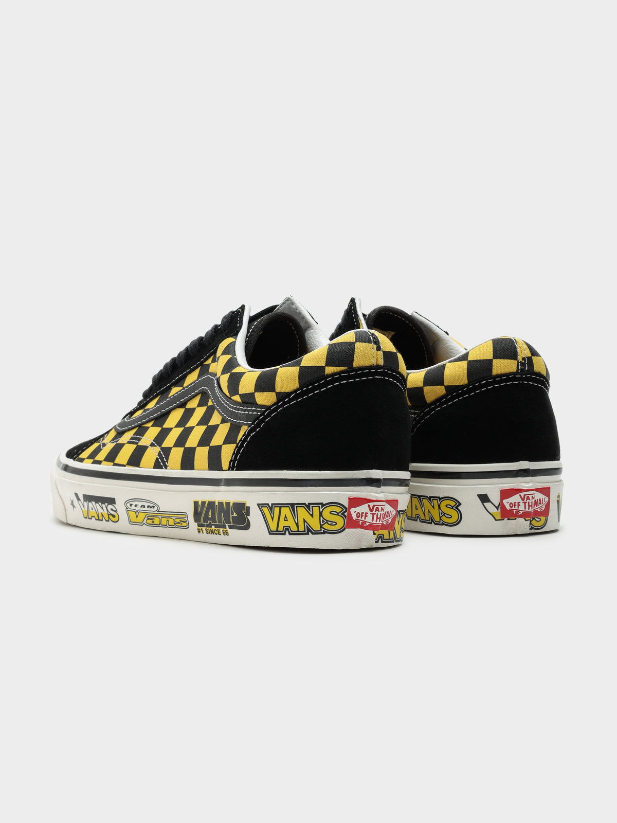 Unisex Anaheim Factory Old Skool 36 DX Sneakers in Freestyle Black &amp; Spectra Yellow