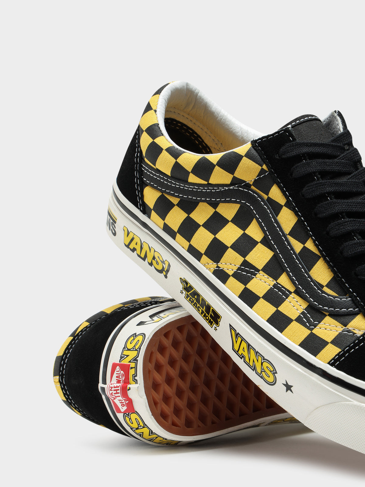Unisex Anaheim Factory Old Skool 36 DX Sneakers in Freestyle Black &amp; Spectra Yellow