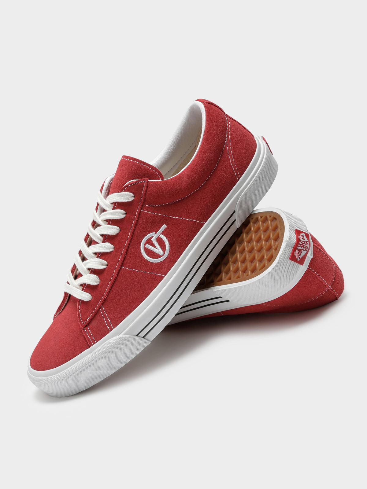 Suede Cardinal Sneakers in Red