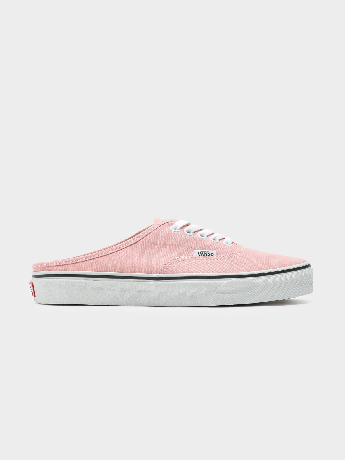 Vans Womens Authentic Mule Slip-On Sneakers | Pink/White