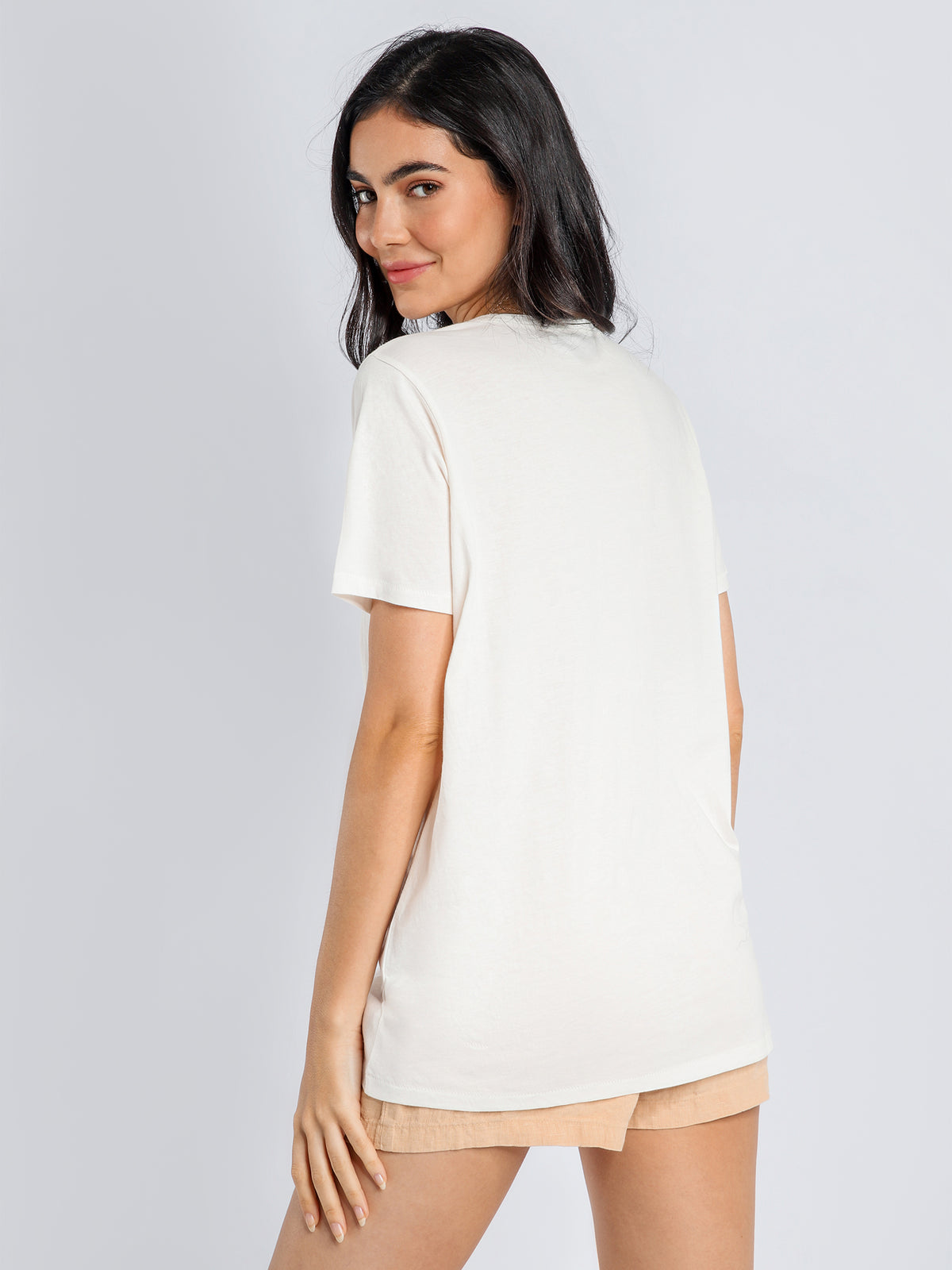 Finery T-Shirt in Birch White
