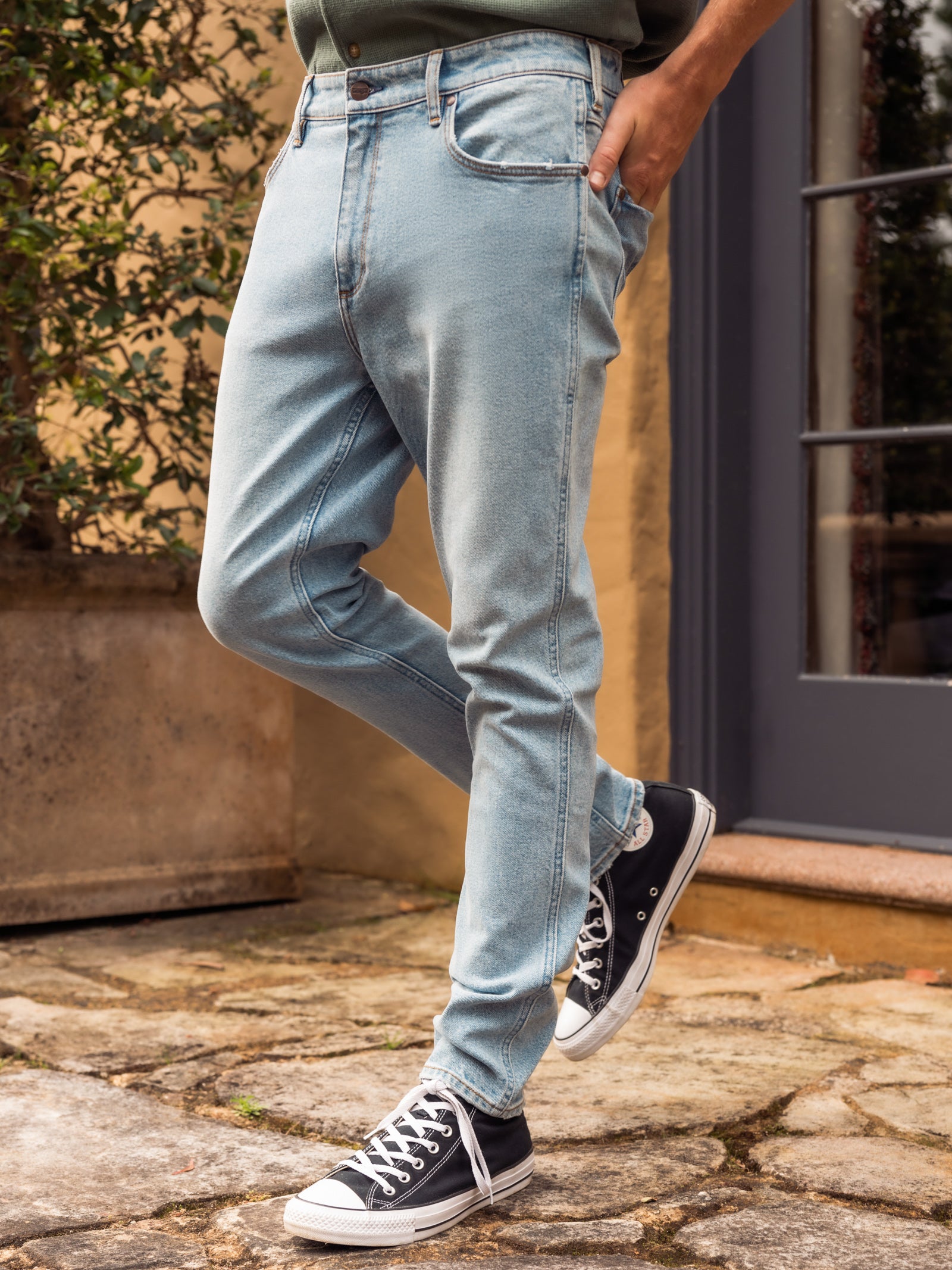 Wrangler Sid Slim Jeans Light Blue Glue Store