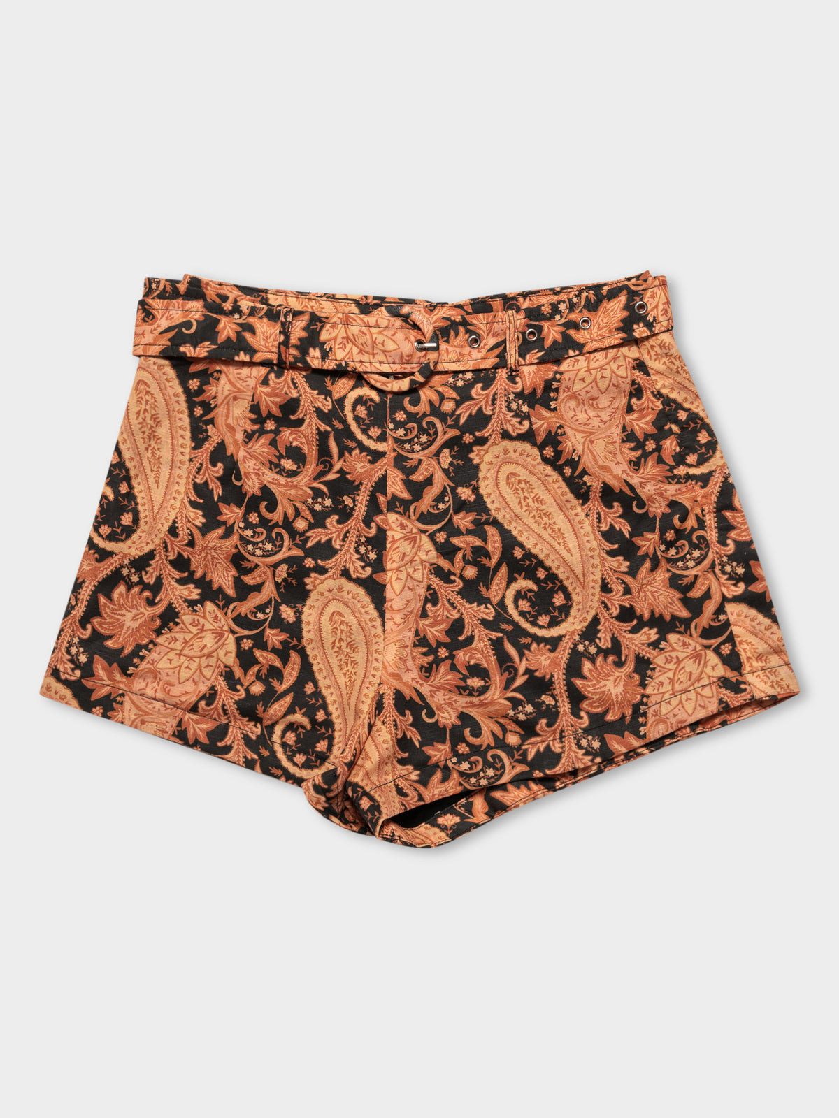 Kelly Shorts in Burnt Paisely Print