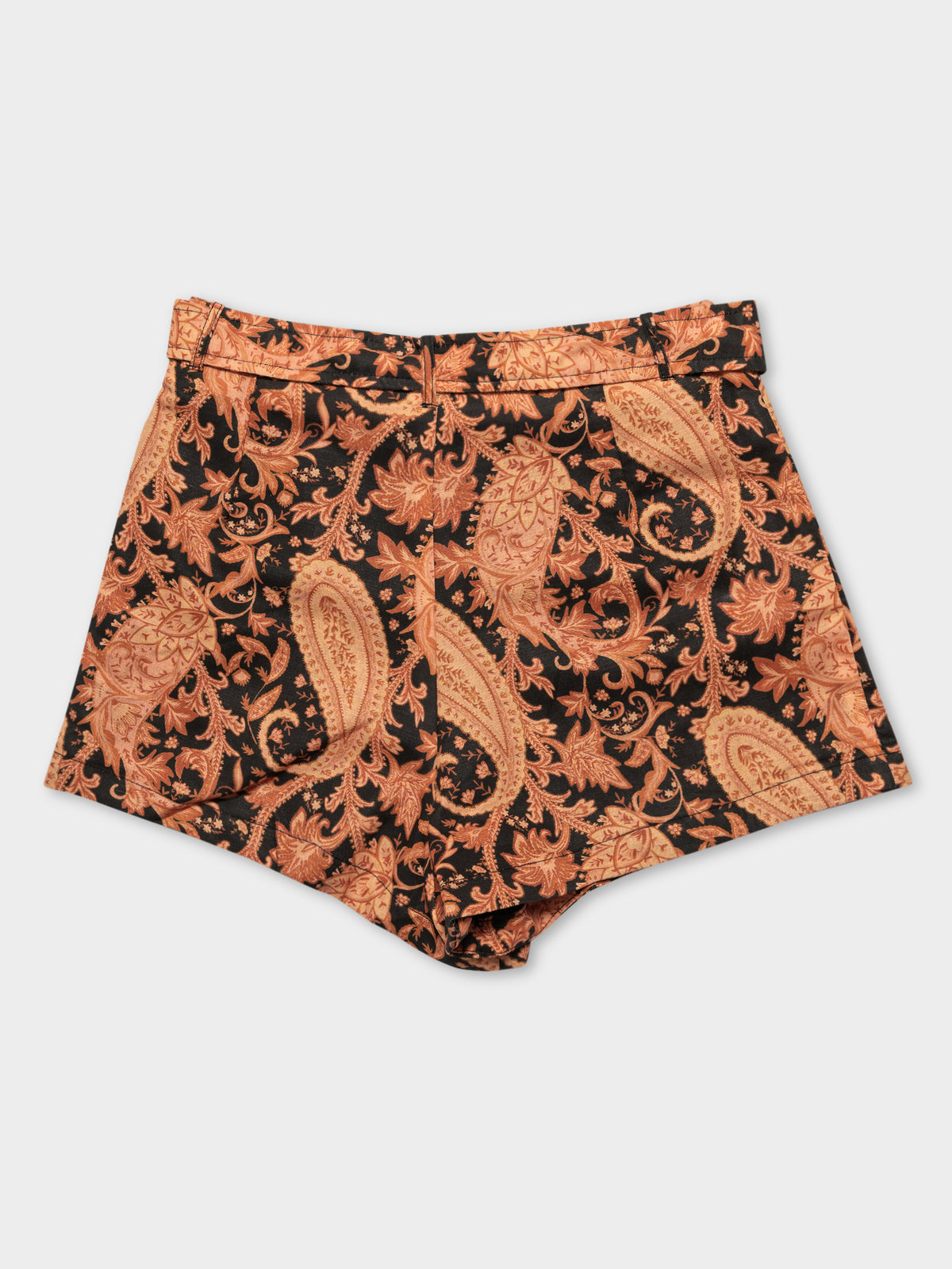 Kelly Shorts in Burnt Paisely Print