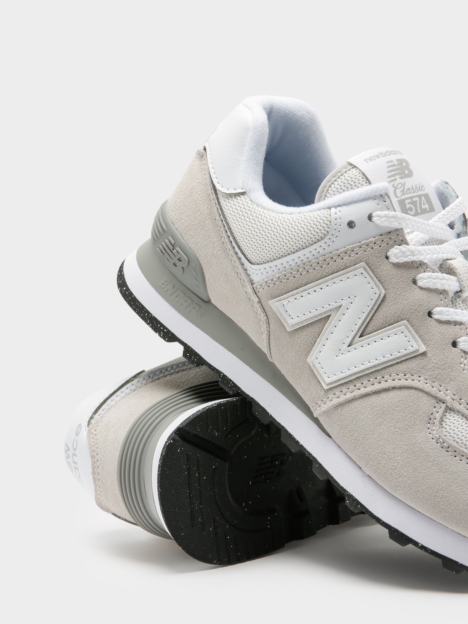 574 Womens Grey And White New Balance Cleats New Balance Women 574