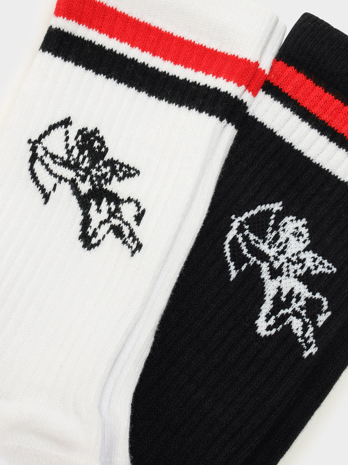 2 Pairs of Cherub Socks in White &amp; Black