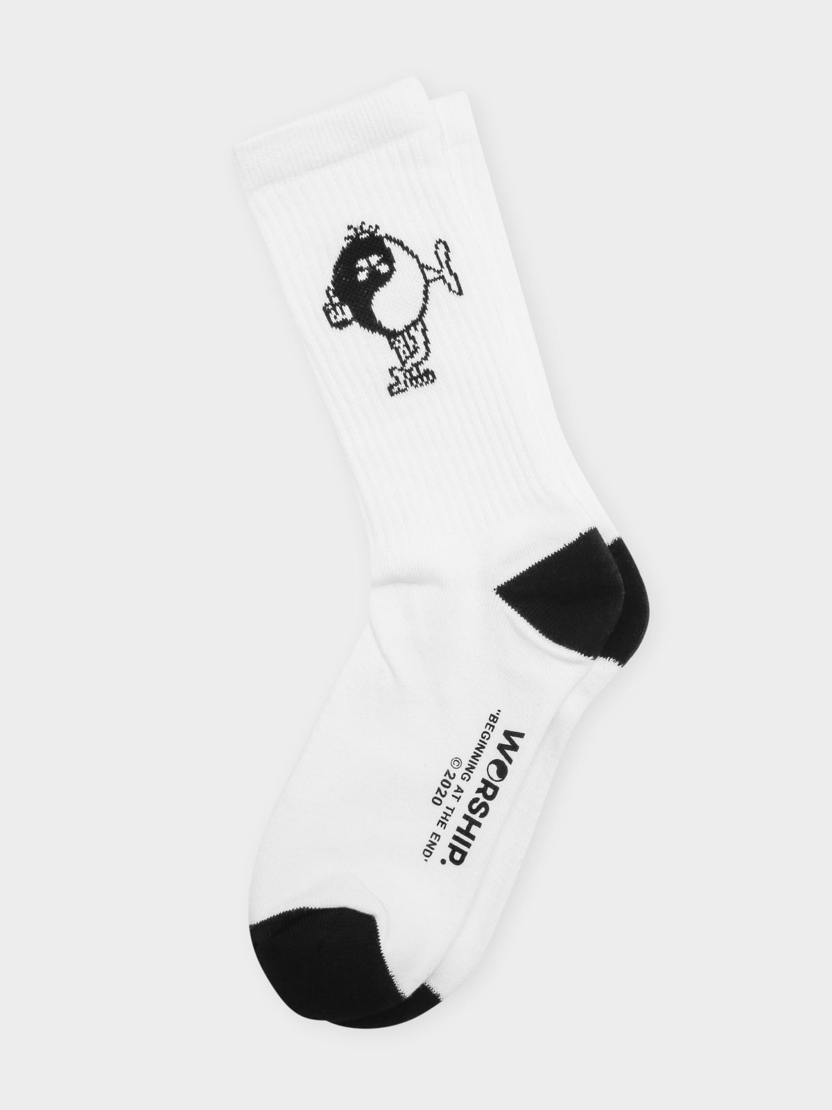 One Pair of The Fuzz Socks in Off White