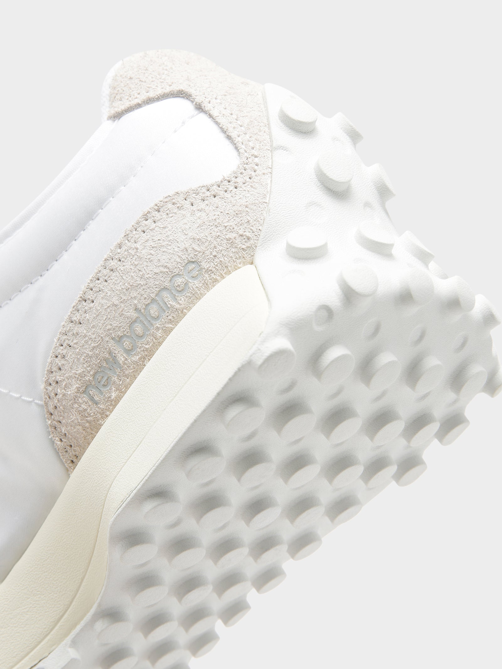 Womens 327 Suede Sneakers in White & Cream