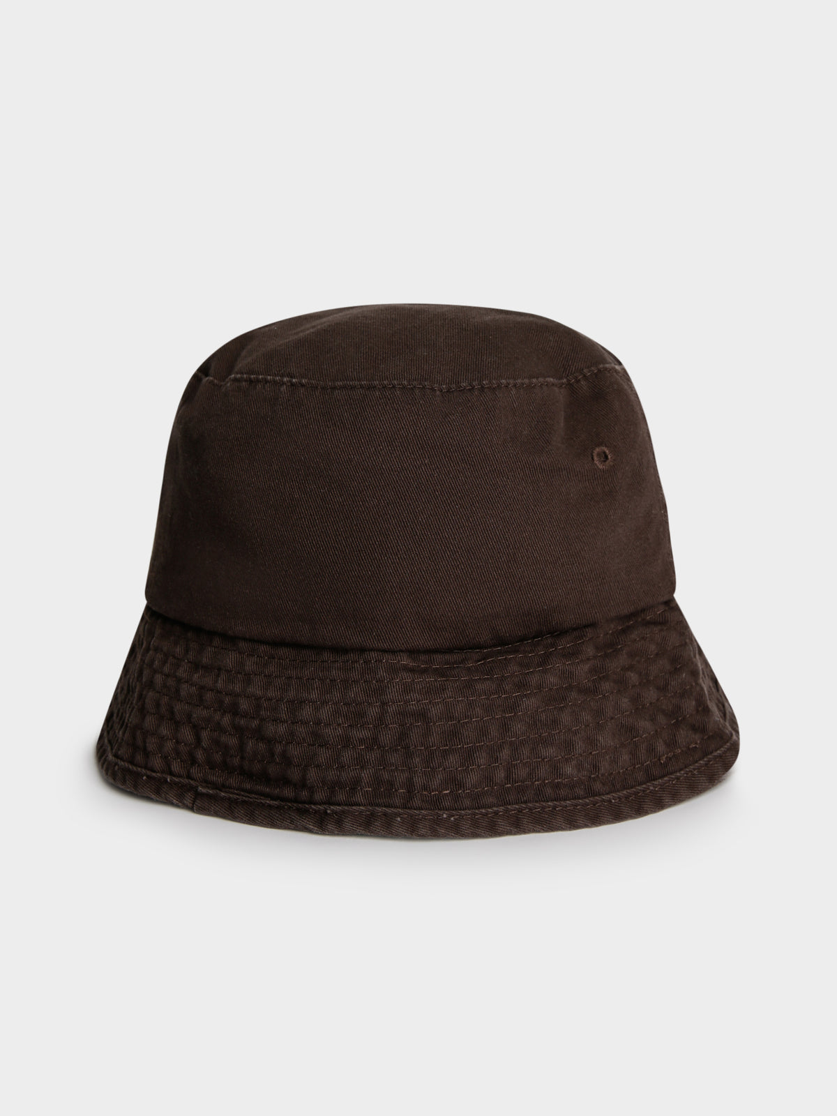 Minimal Thrills Bucket Hat in Dark Brown