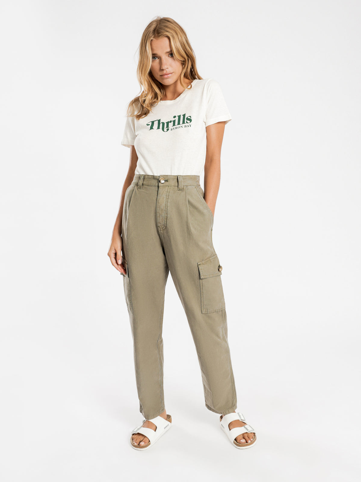 Cargo Pants in Army Green