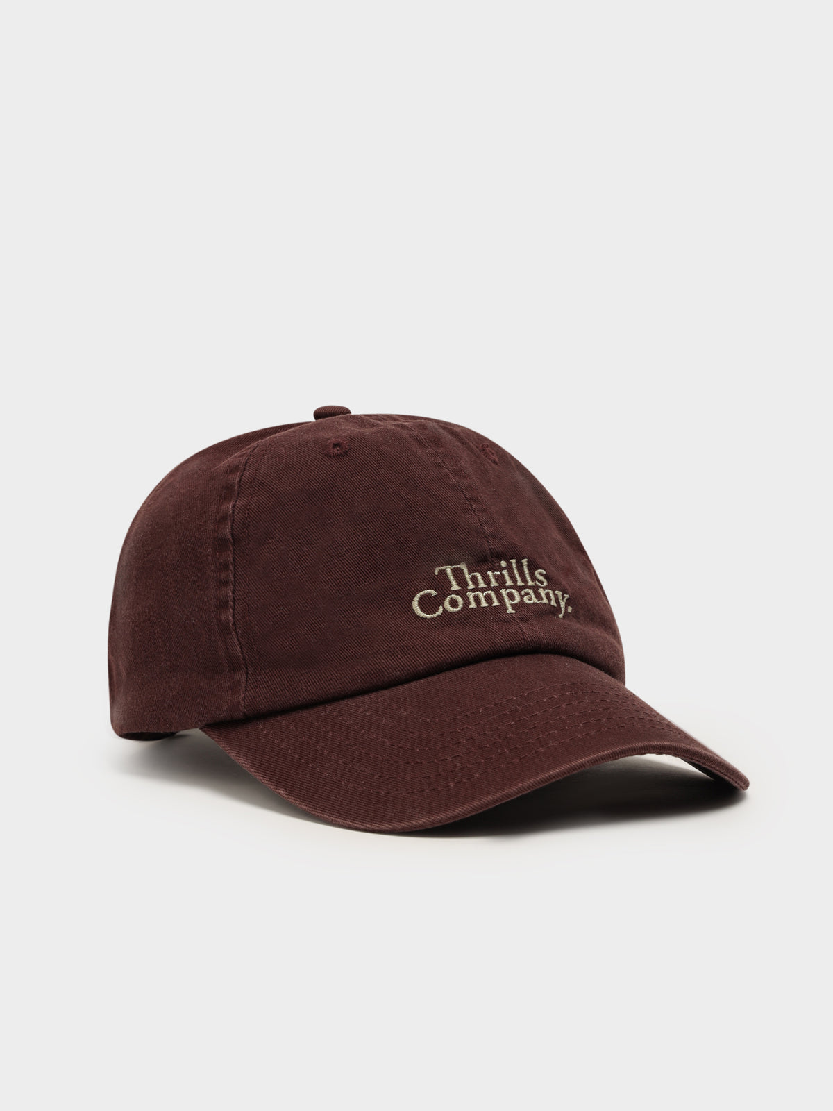 Contrasting Stack 6 Panel Cap in Mahogany