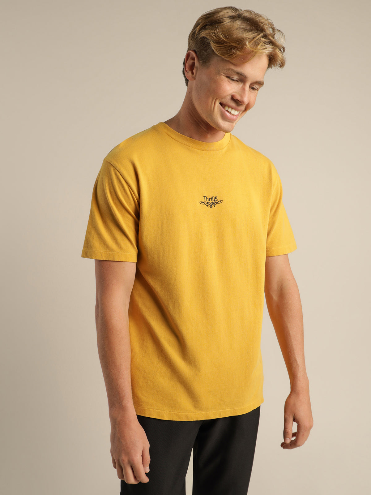 Lords Merch Fit T-Shirt in Mineral Yellow