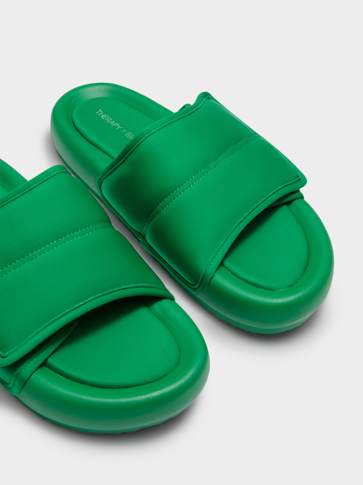 Therapy Womens Ella May Ding Zen Rip Tape Slides | Green